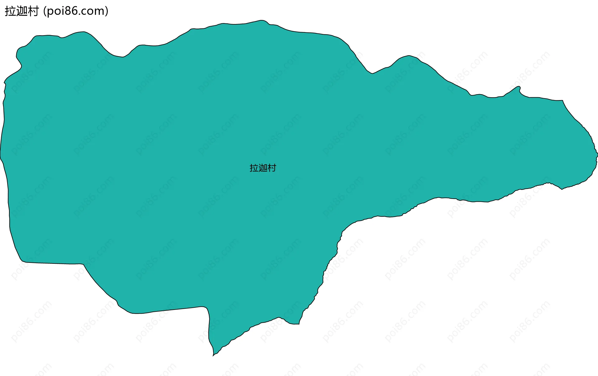 拉迦村边界地图