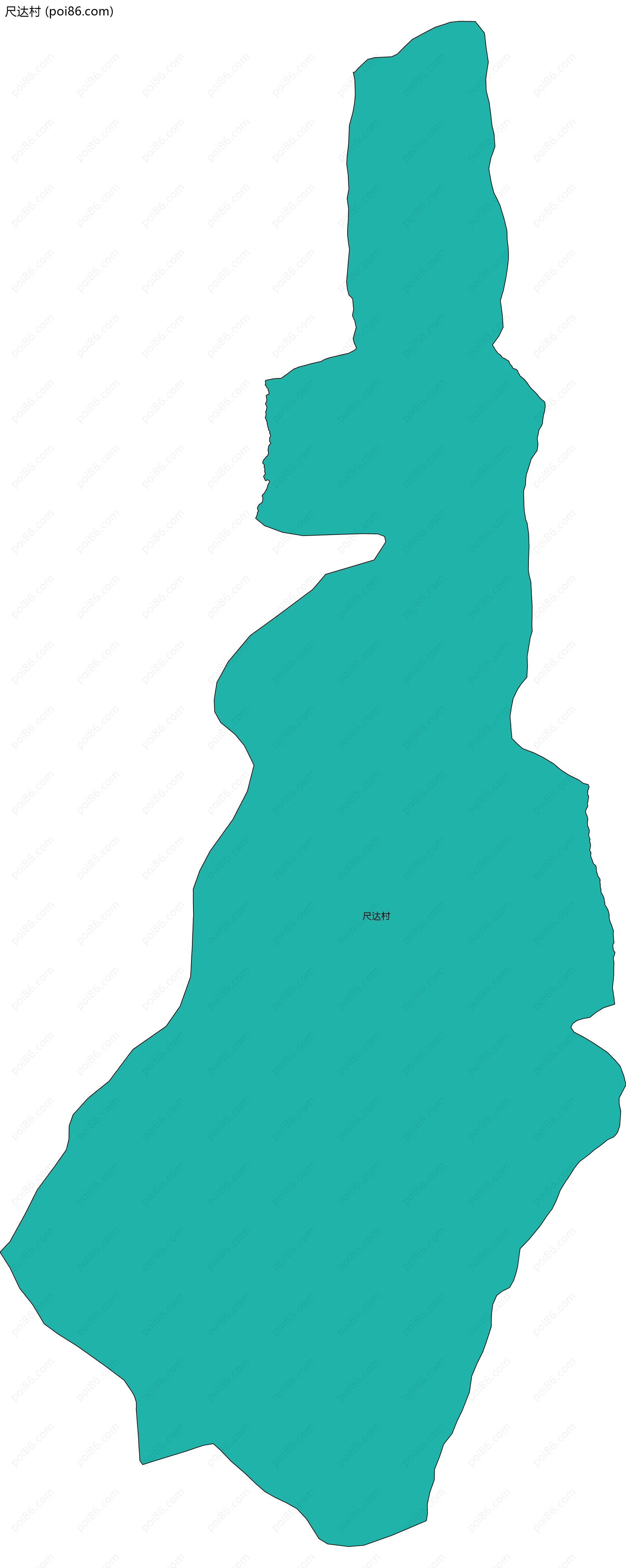 尺达村边界地图