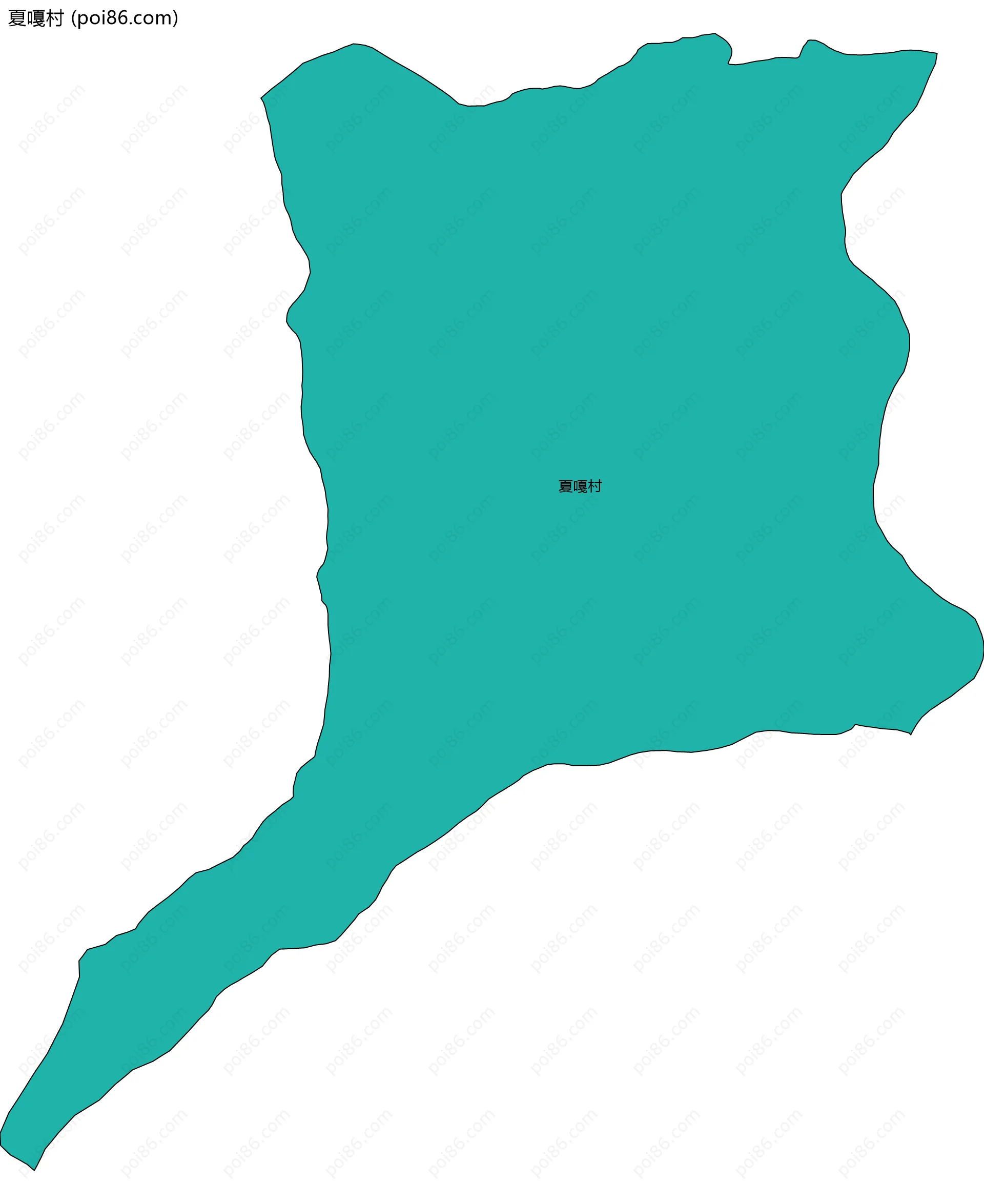 夏嘎村边界地图