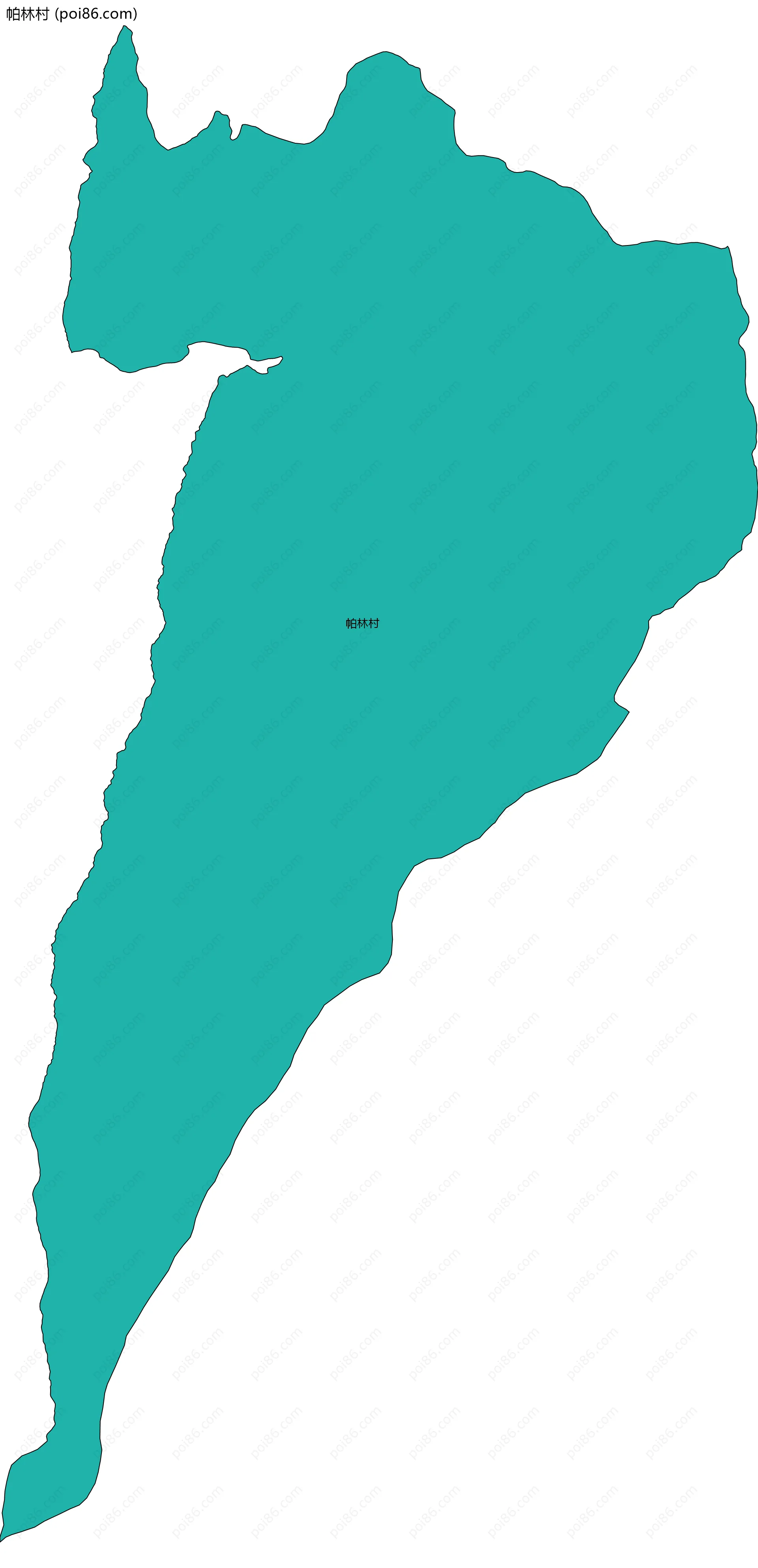 帕林村边界地图