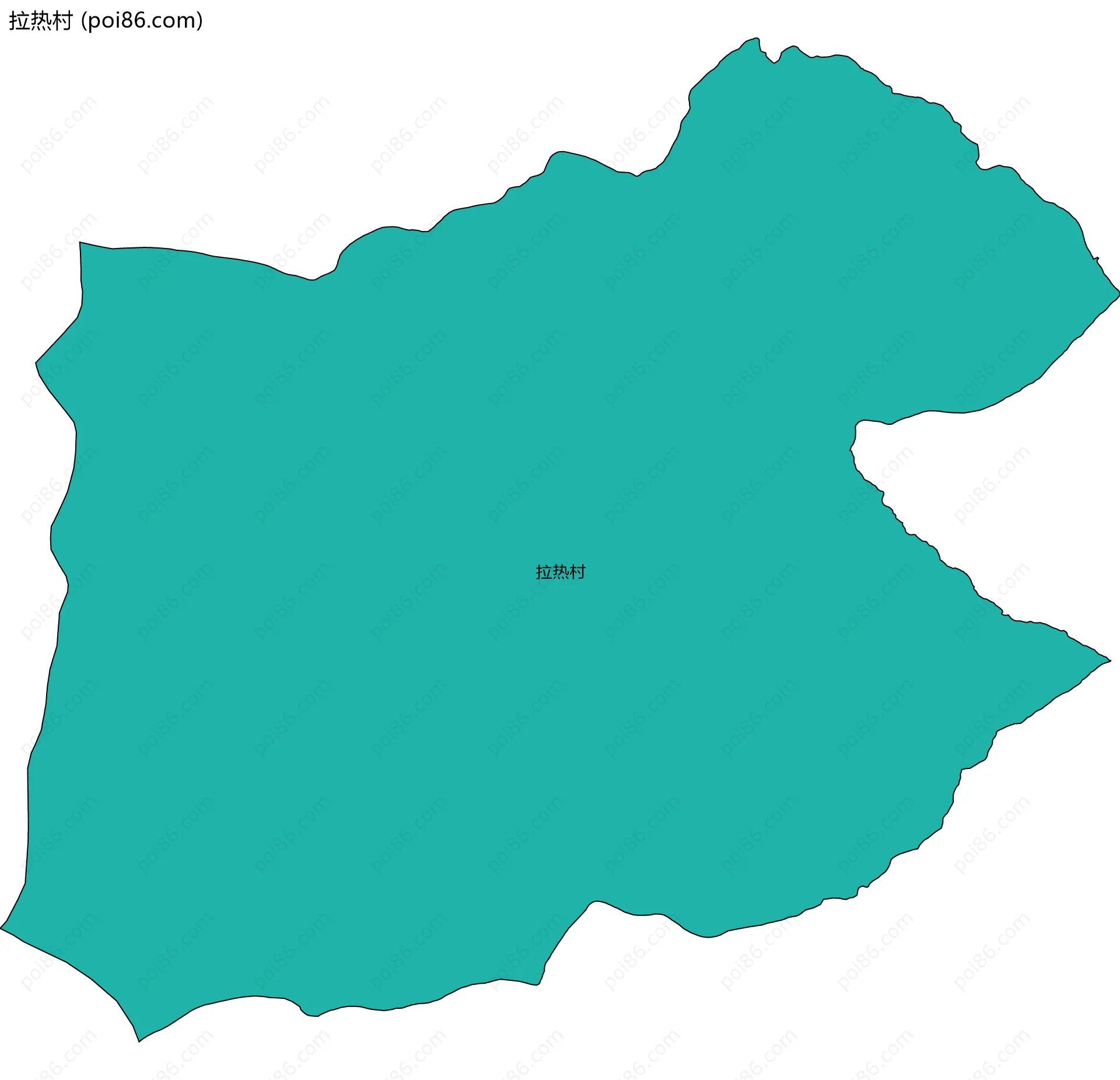 拉热村边界地图