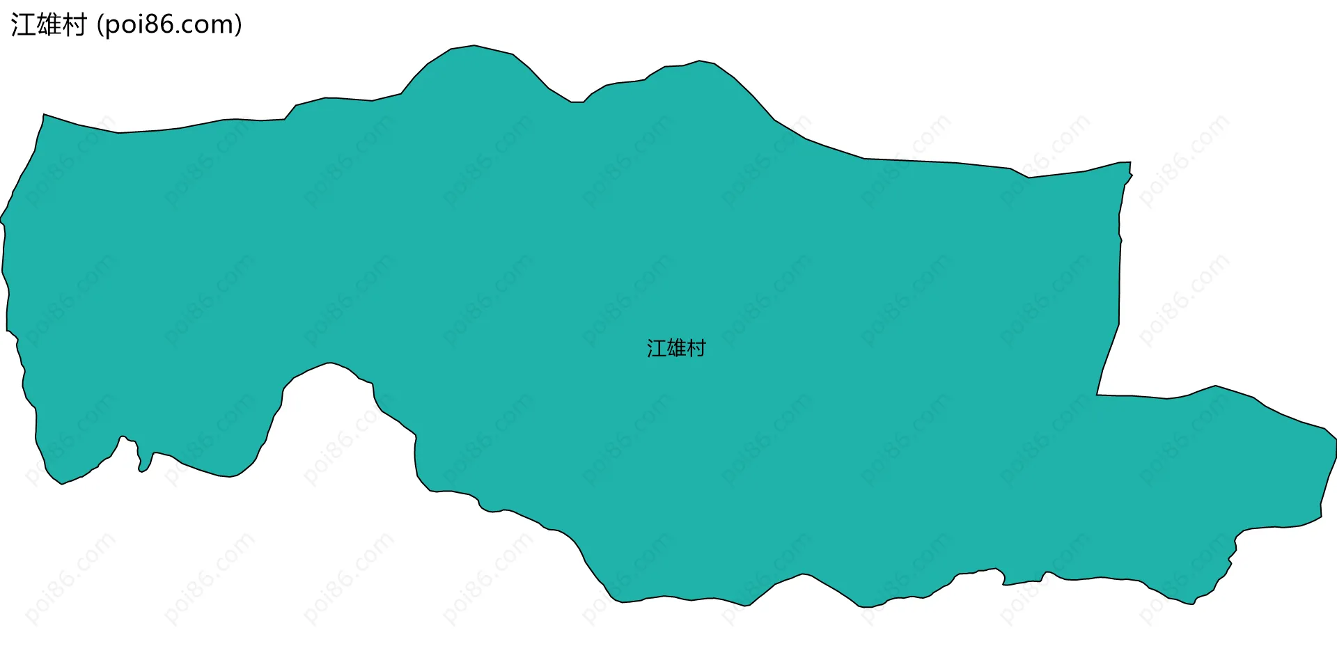 江雄村边界地图