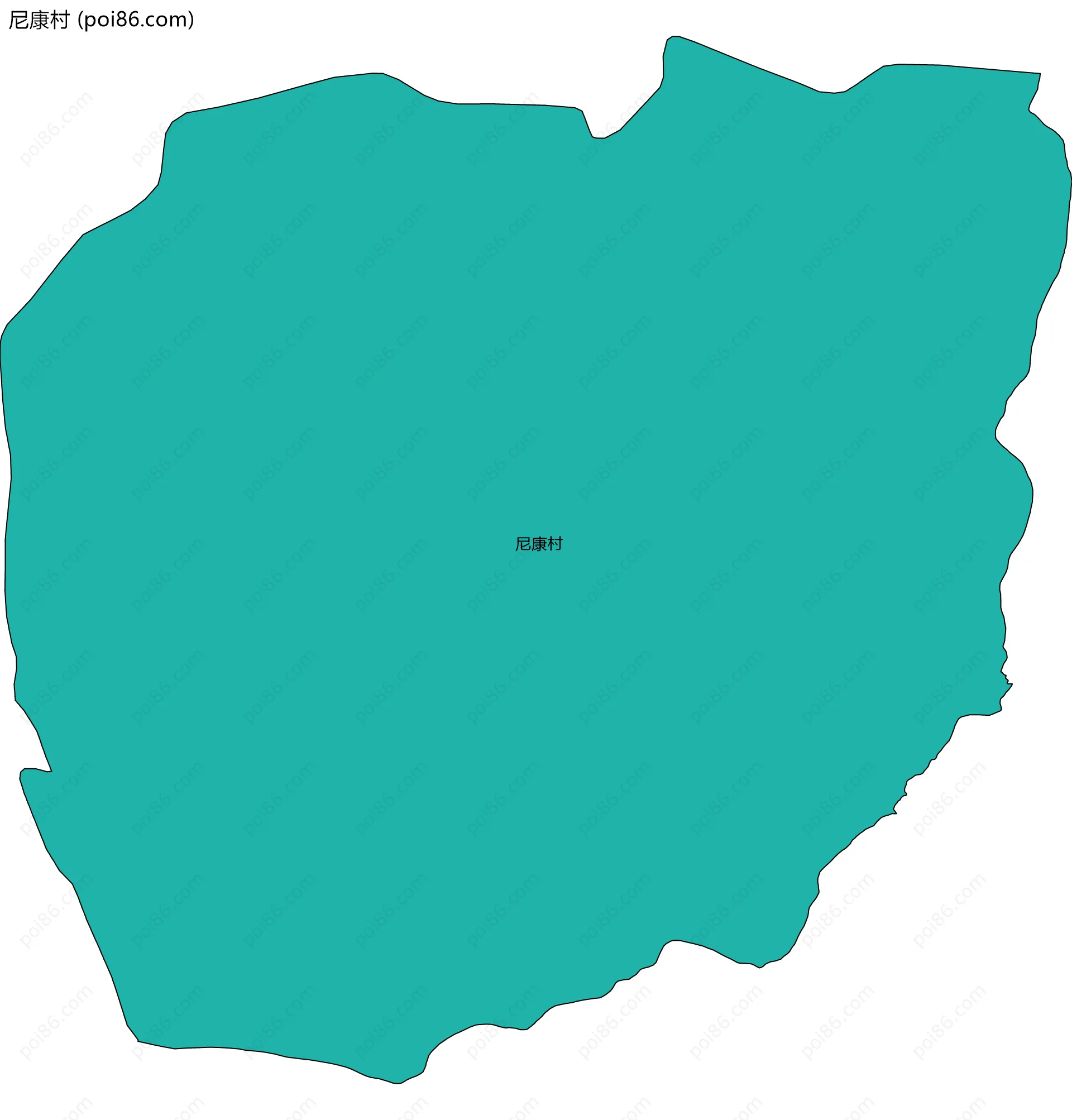 尼康村边界地图