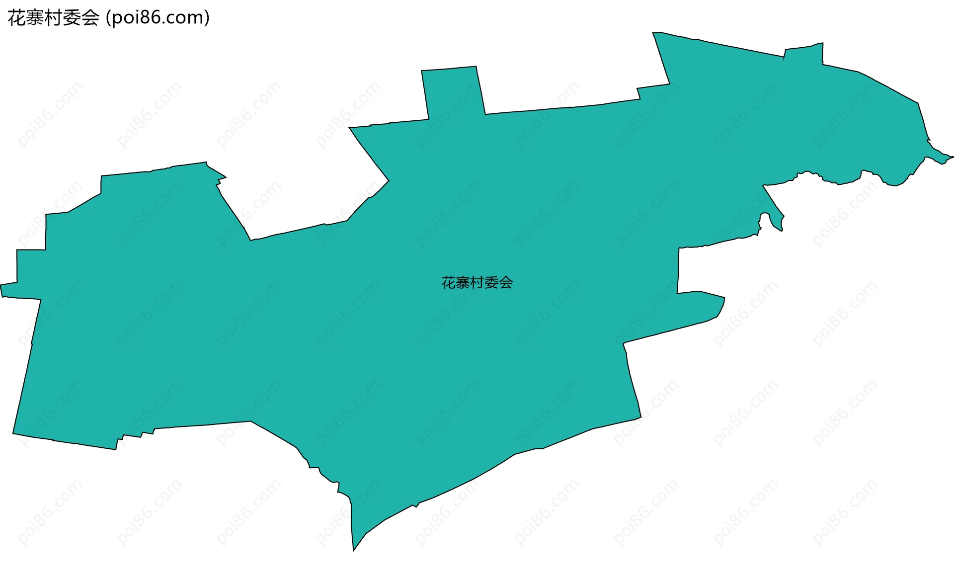 花寨村委会边界地图