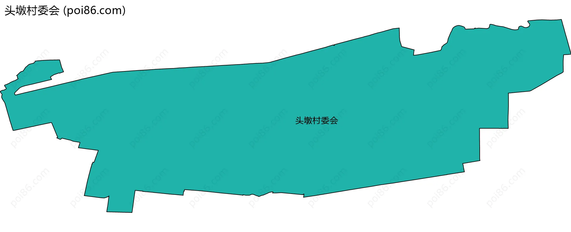 头墩村委会边界地图