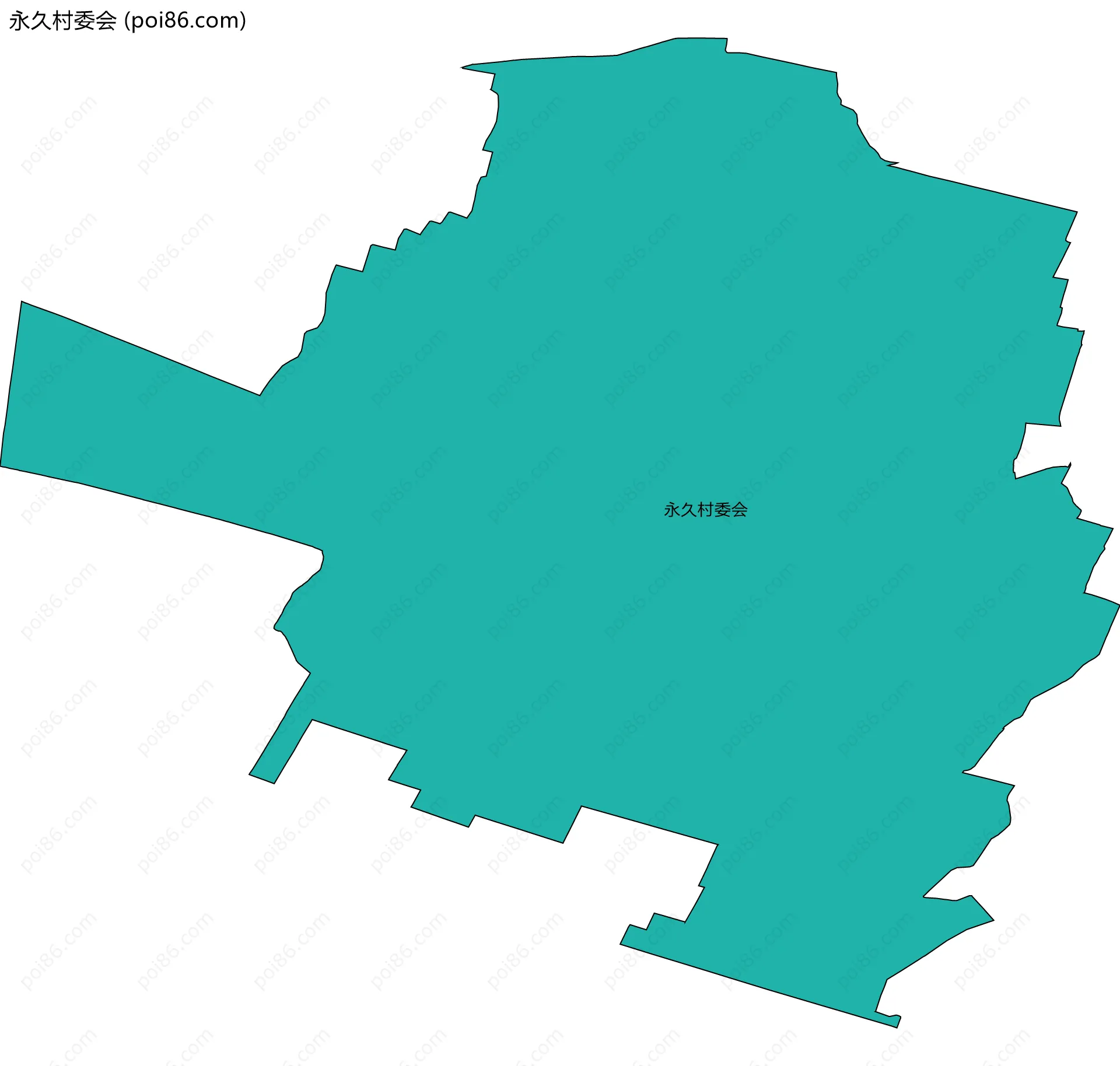 永久村委会边界地图