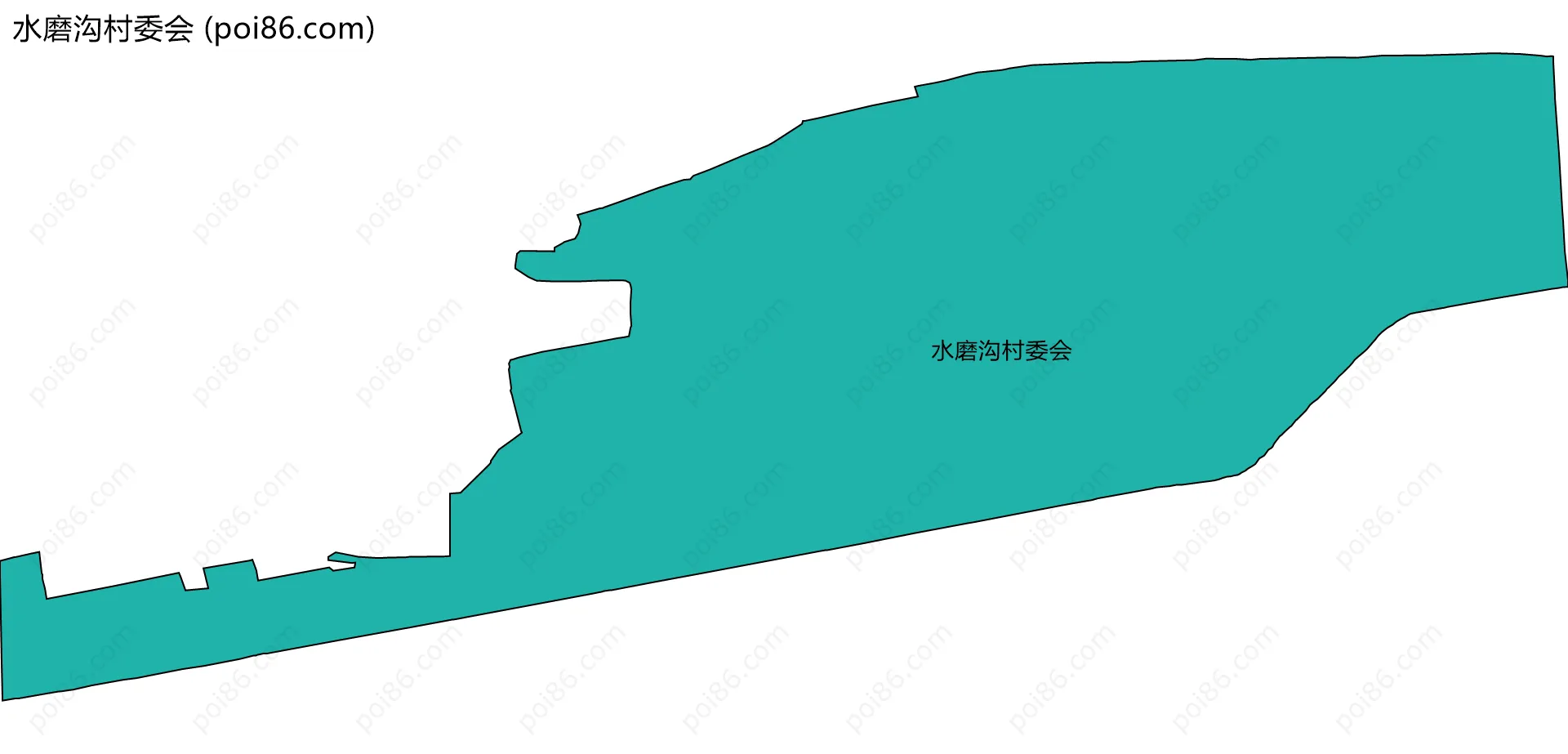 水磨沟村委会边界地图