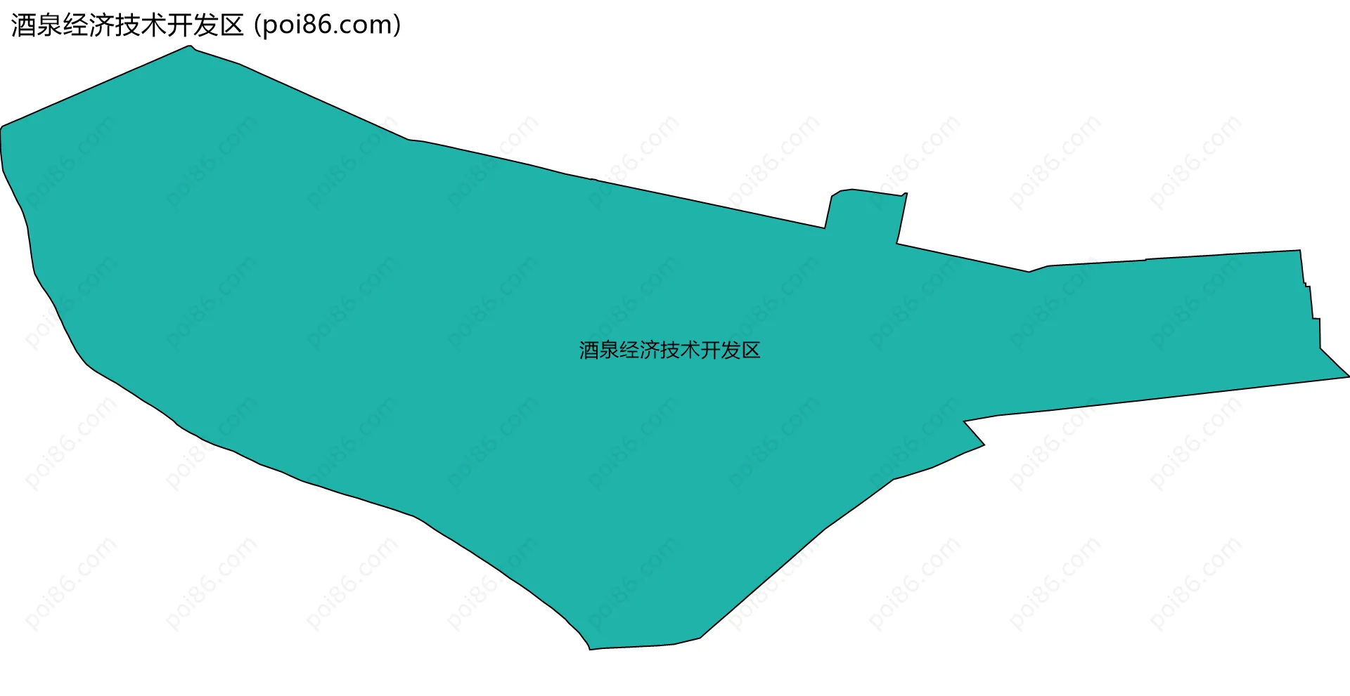 酒泉经济技术开发区边界地图