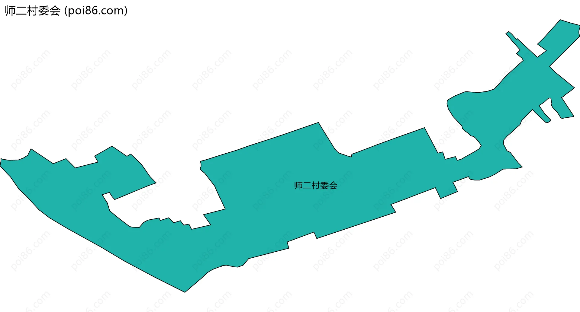 师二村委会边界地图