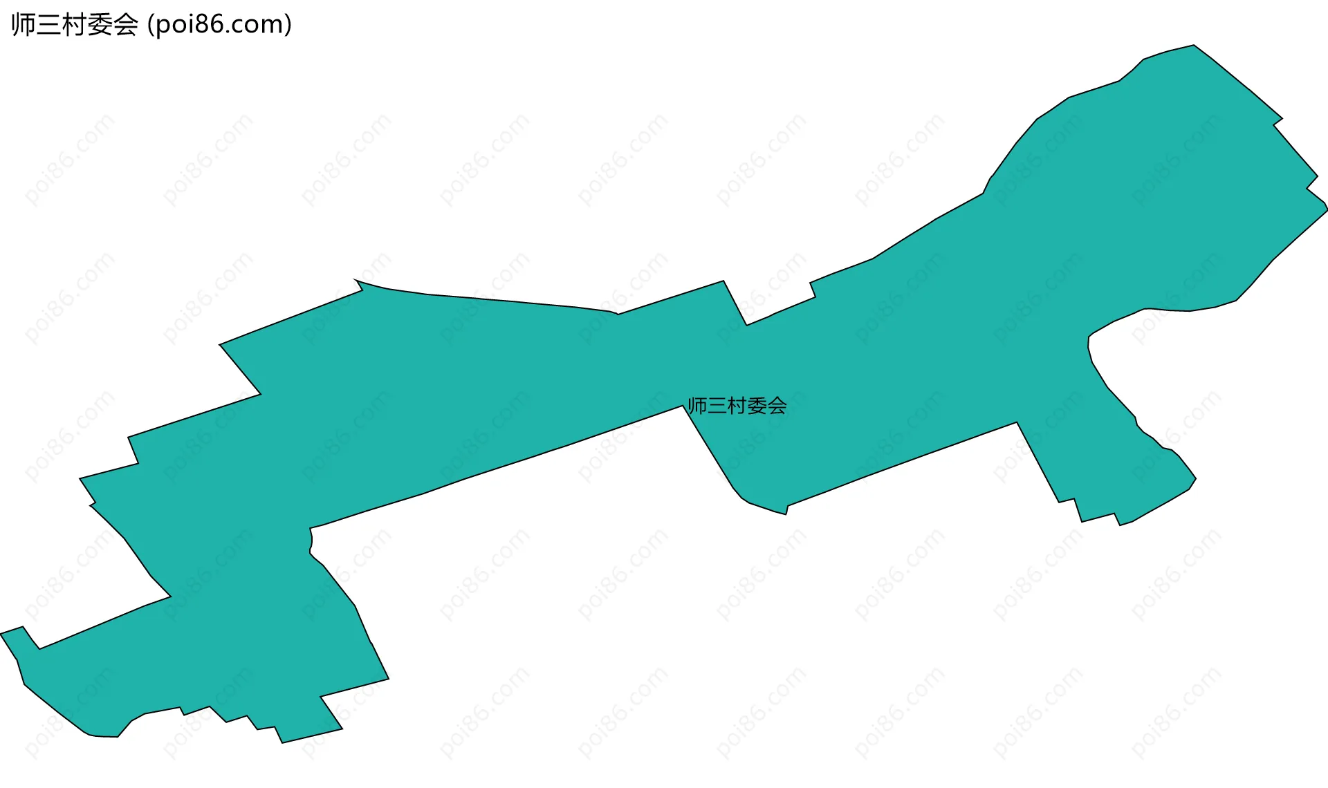 师三村委会边界地图