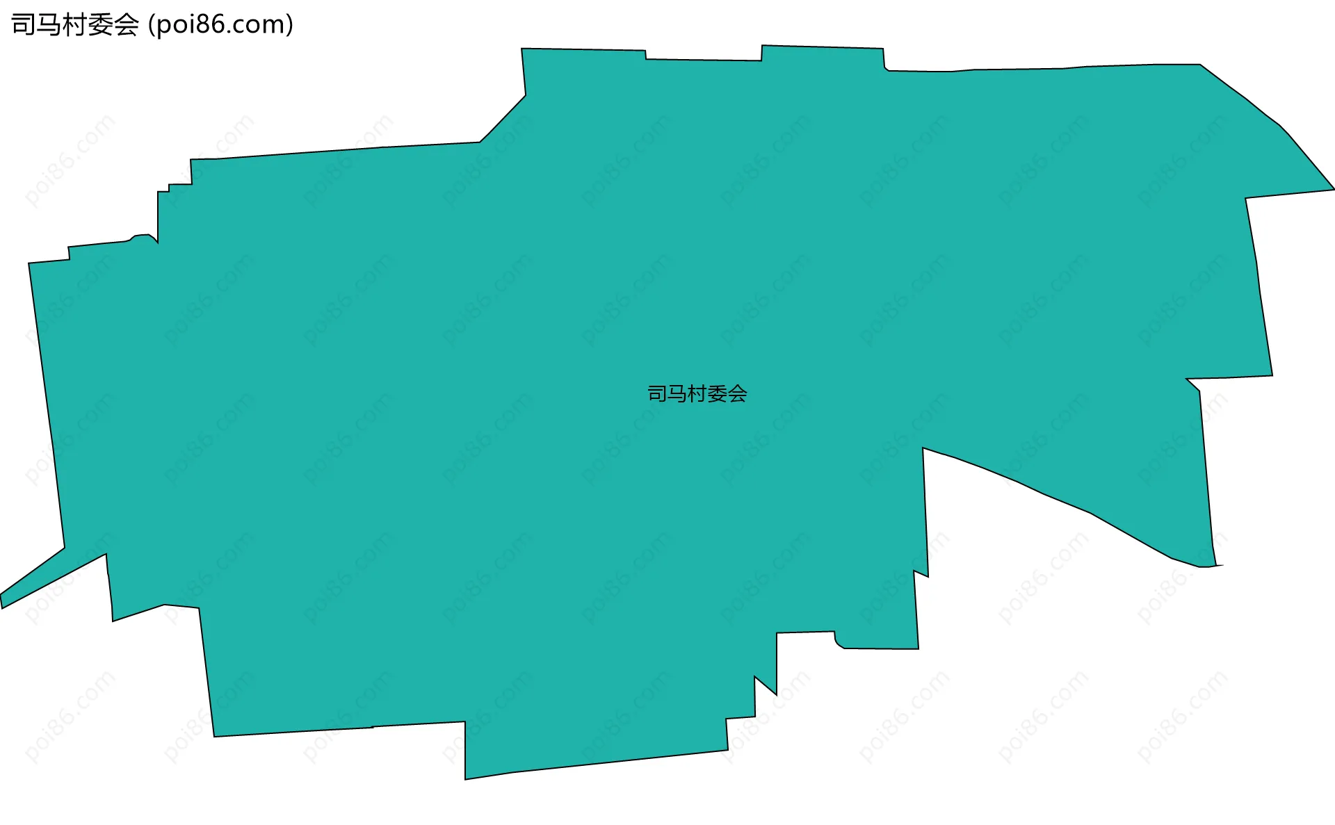司马村委会边界地图