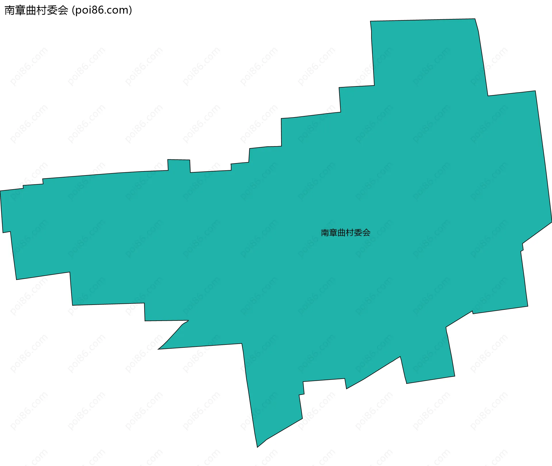 南章曲村委会边界地图