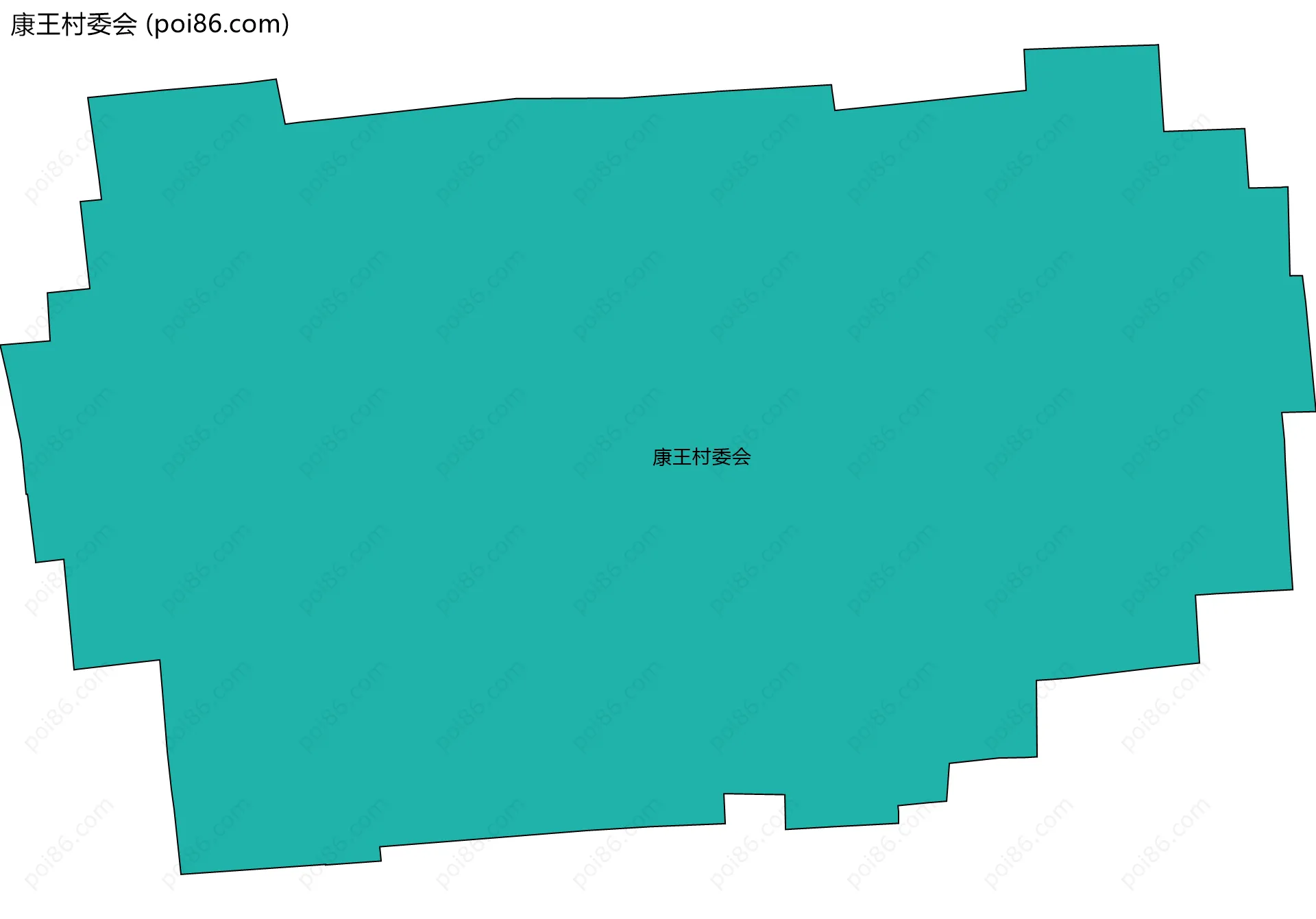 康王村委会边界地图