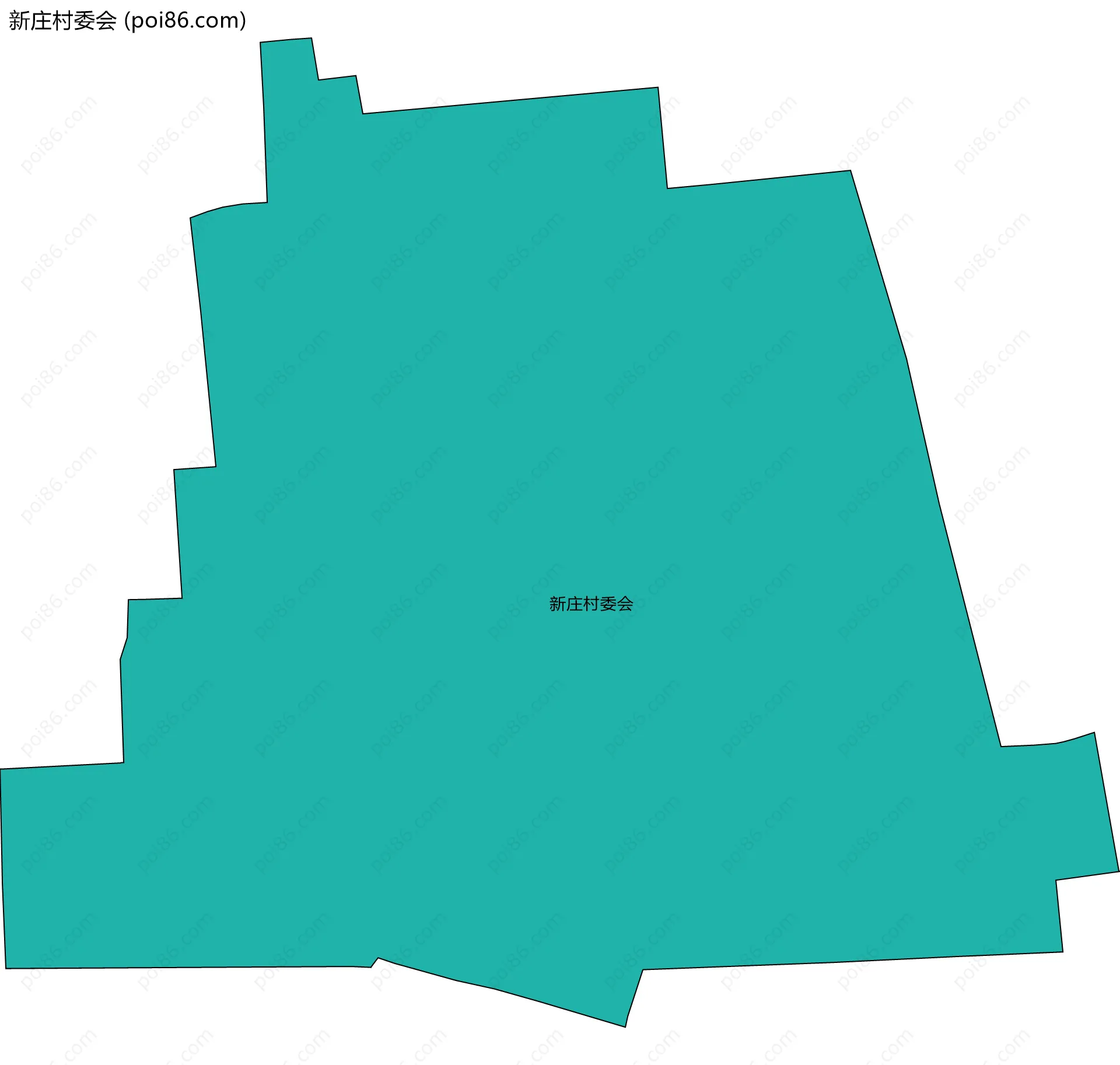 新庄村委会边界地图