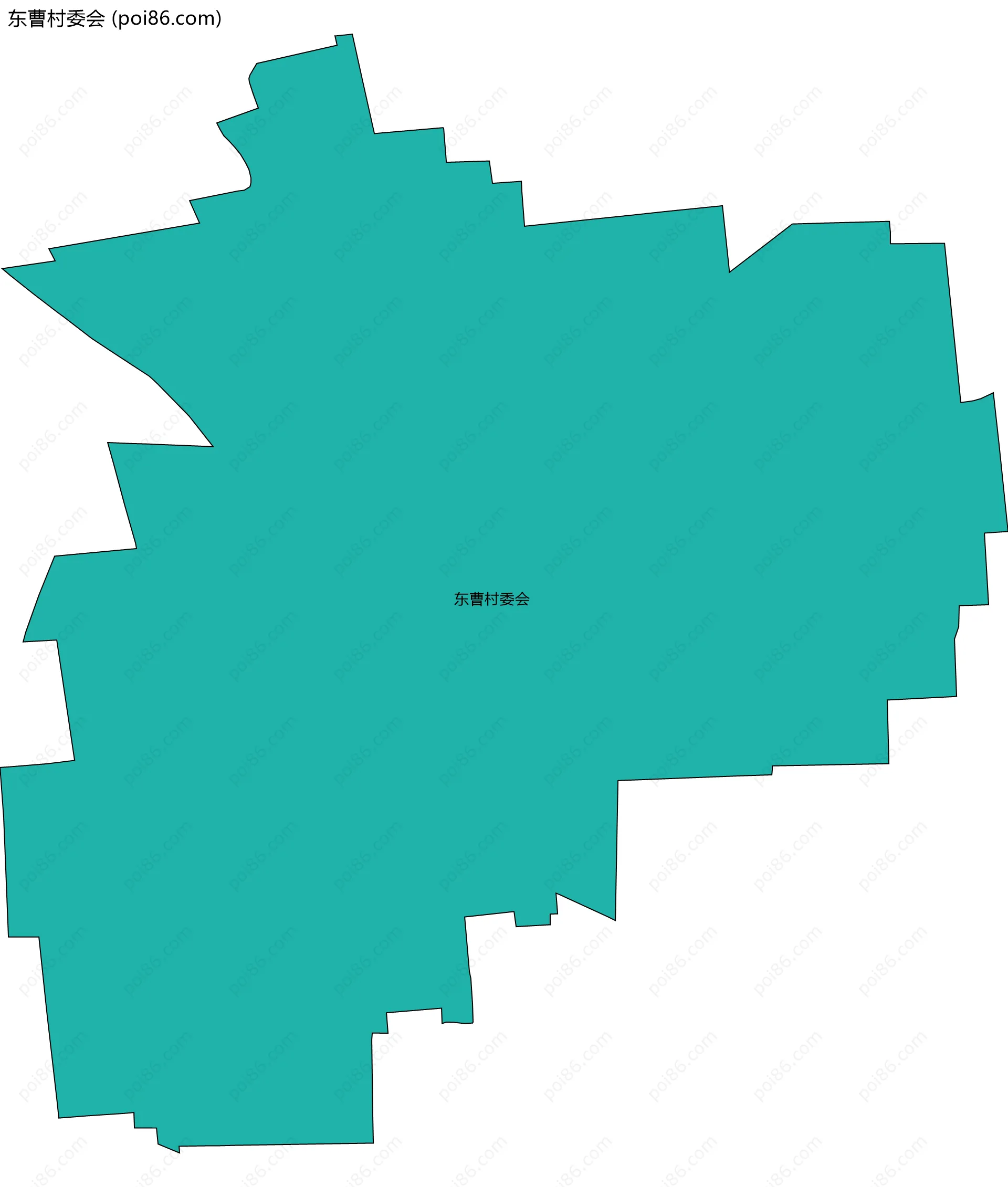 东曹村委会边界地图