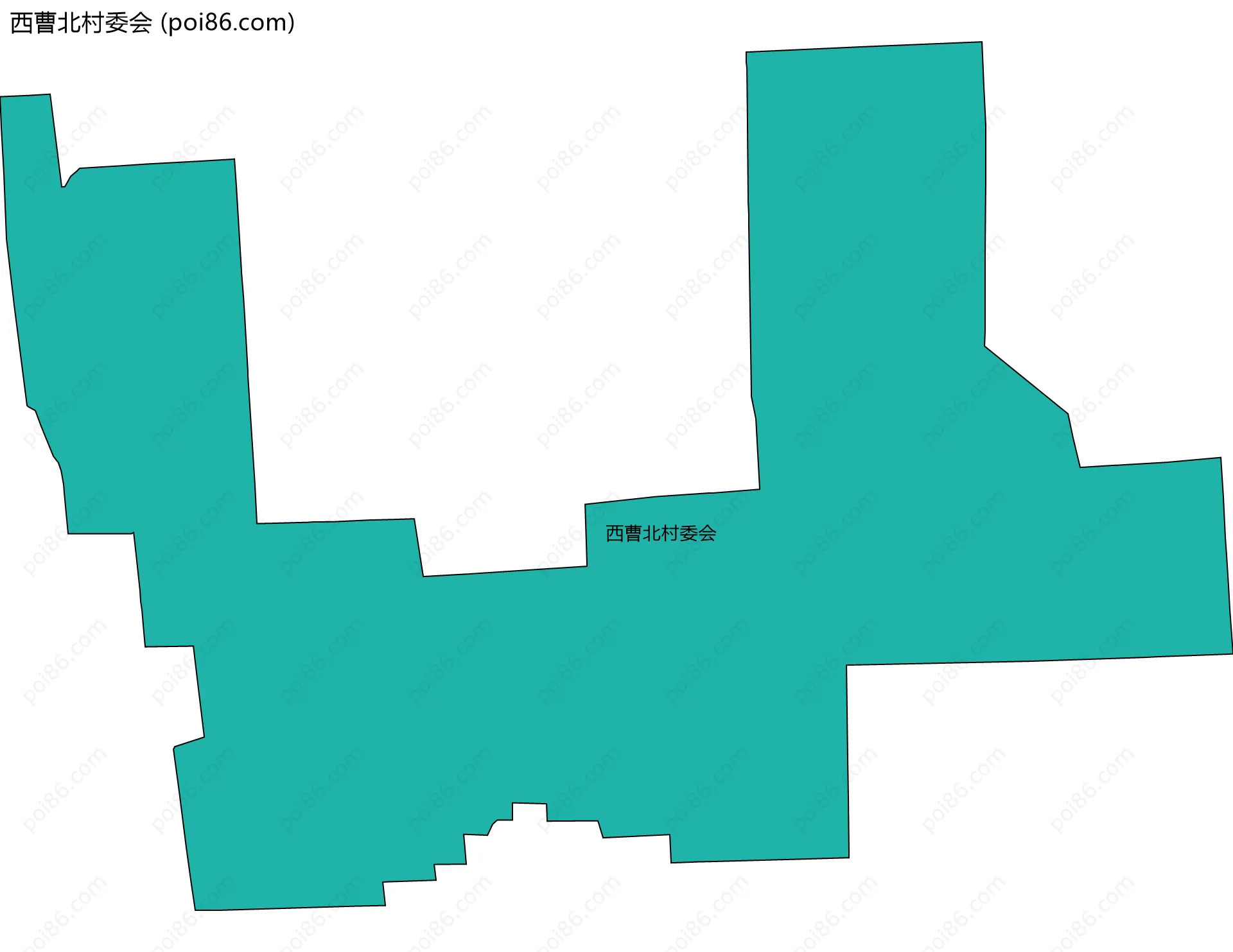西曹北村委会边界地图