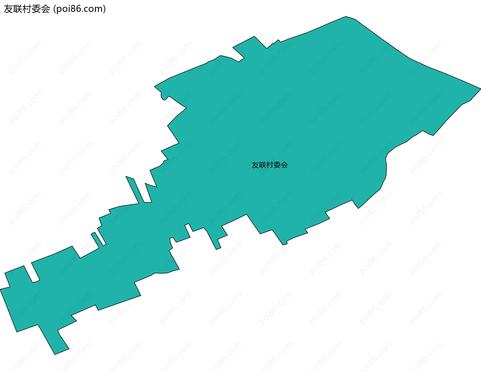 友联村委会边界地图