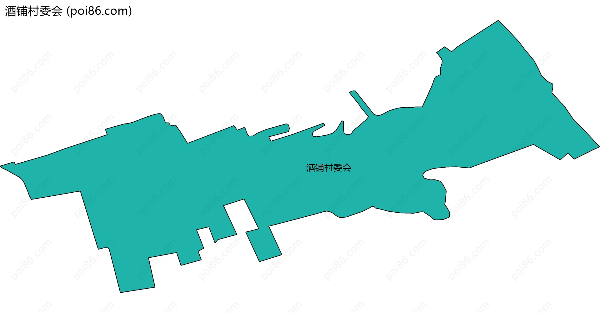 酒铺村委会边界地图