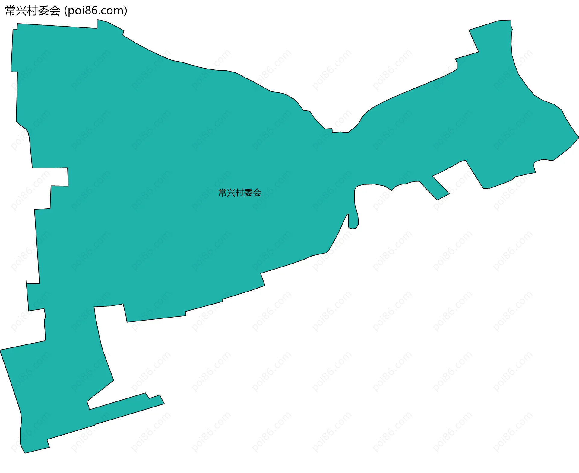 常兴村委会边界地图