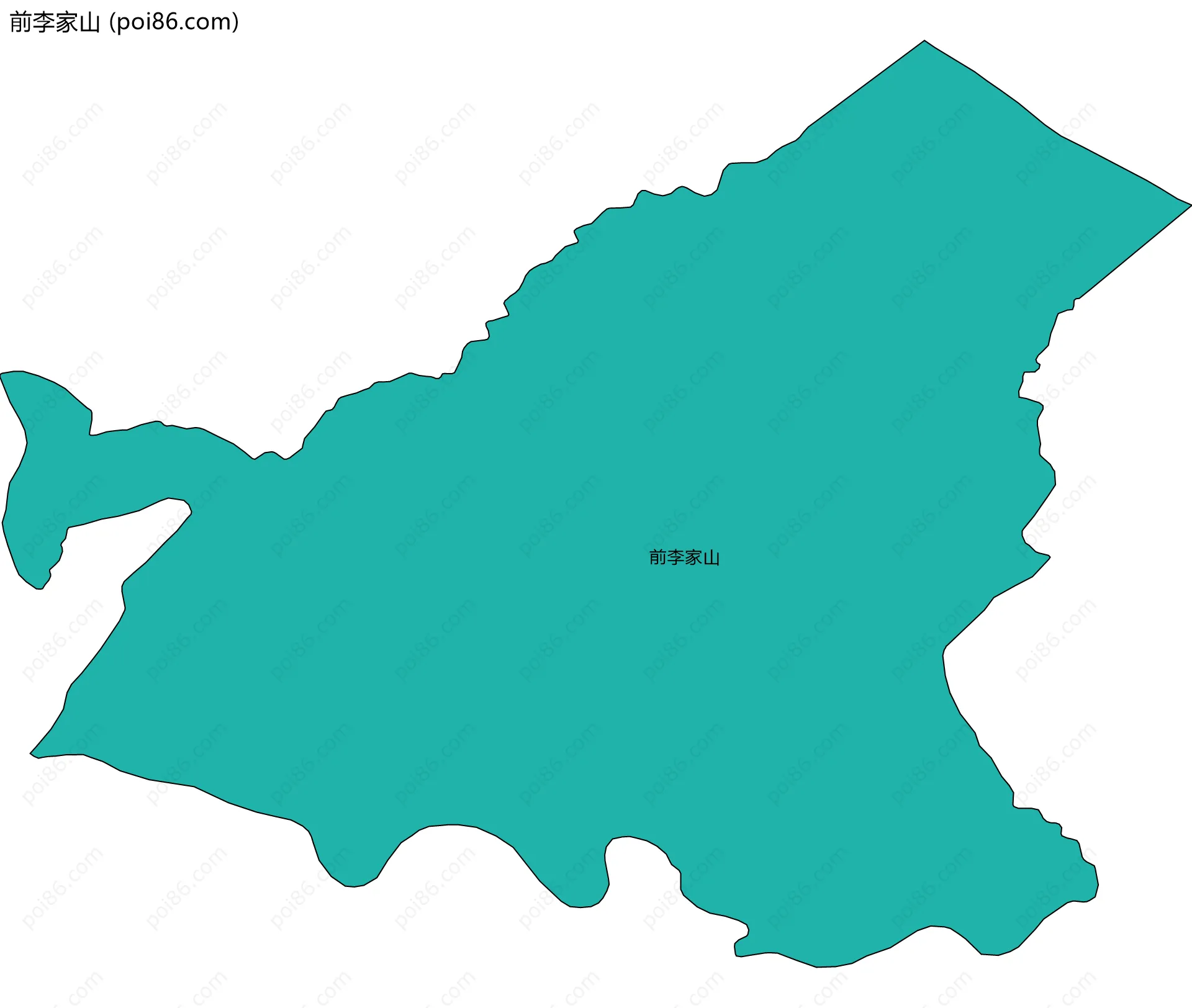 前李家山边界地图