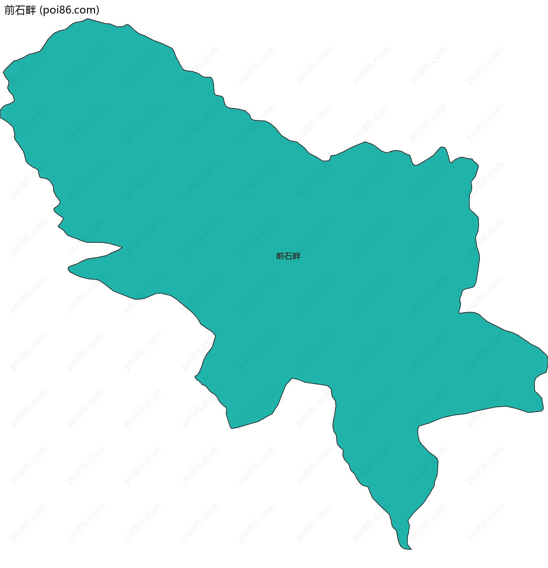 前石畔边界地图
