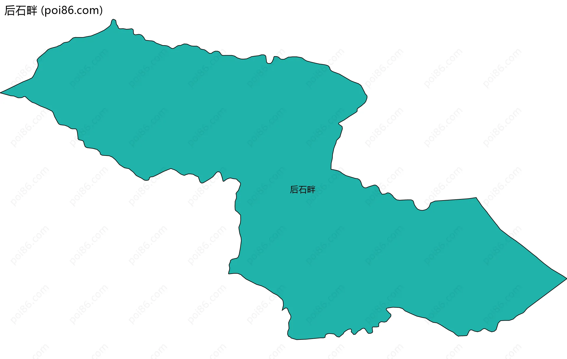 后石畔边界地图