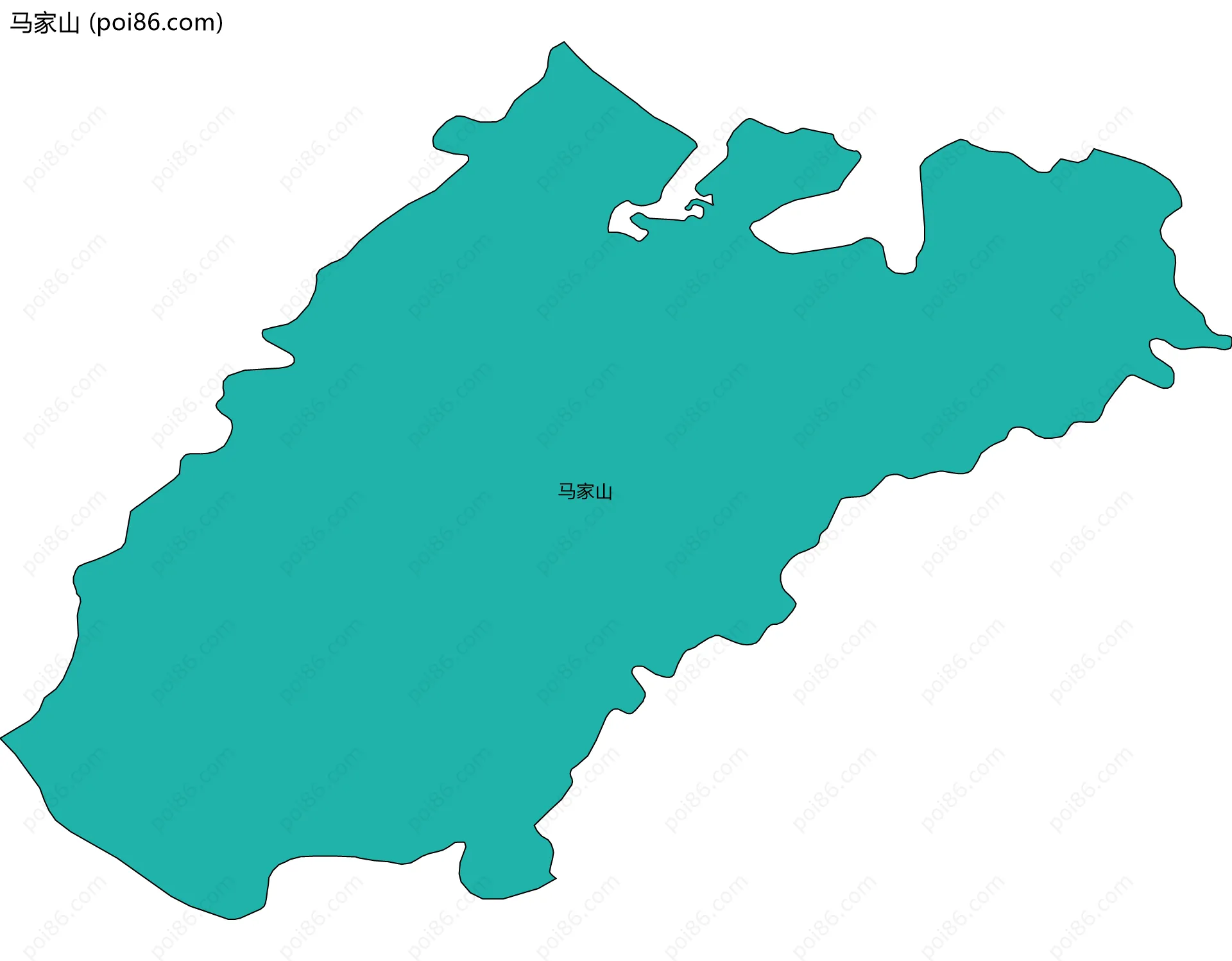 马家山边界地图