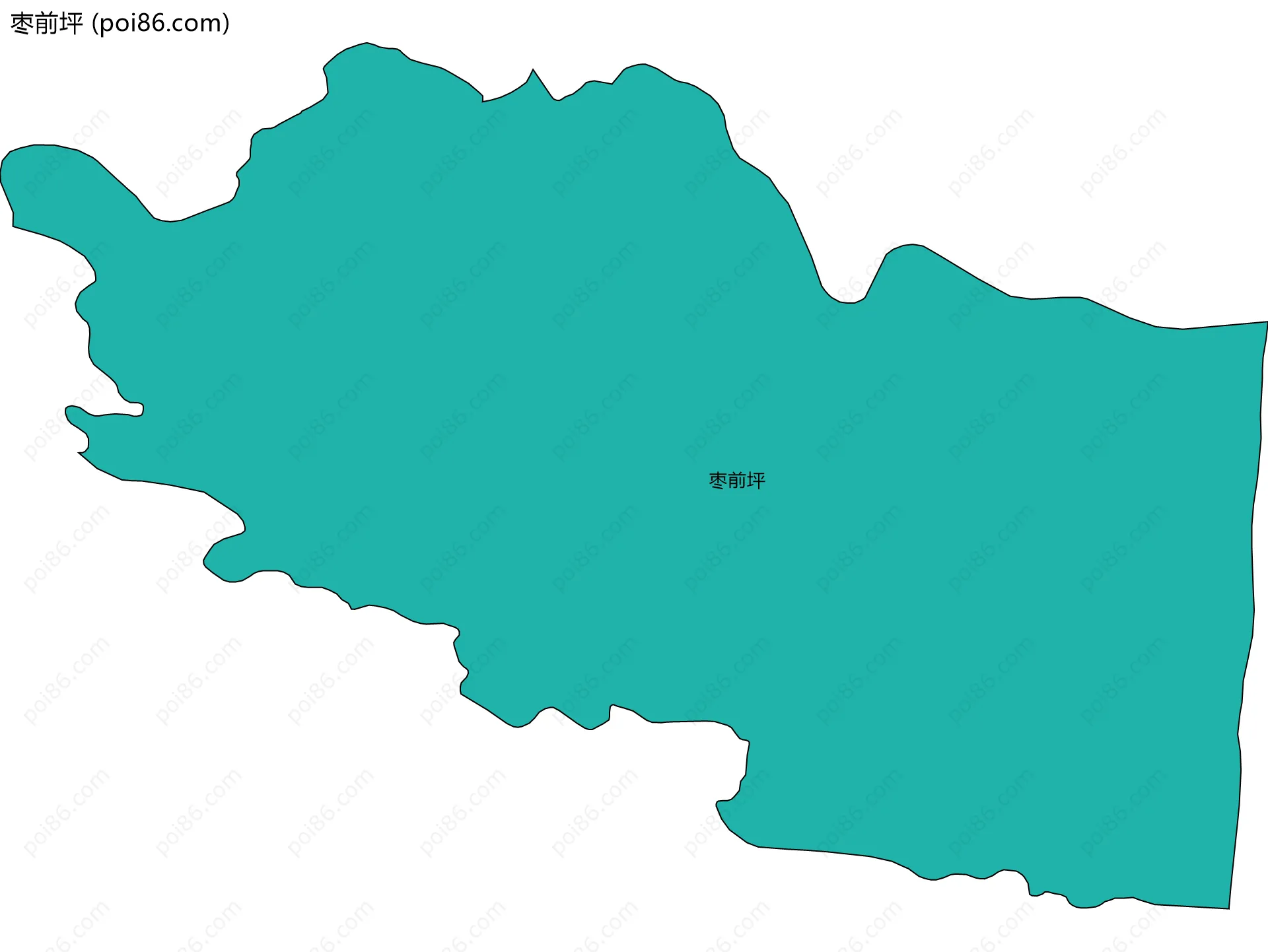 枣前坪边界地图
