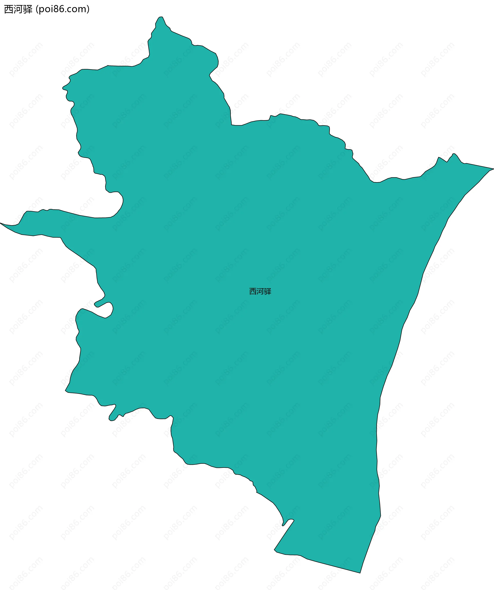 西河驿边界地图