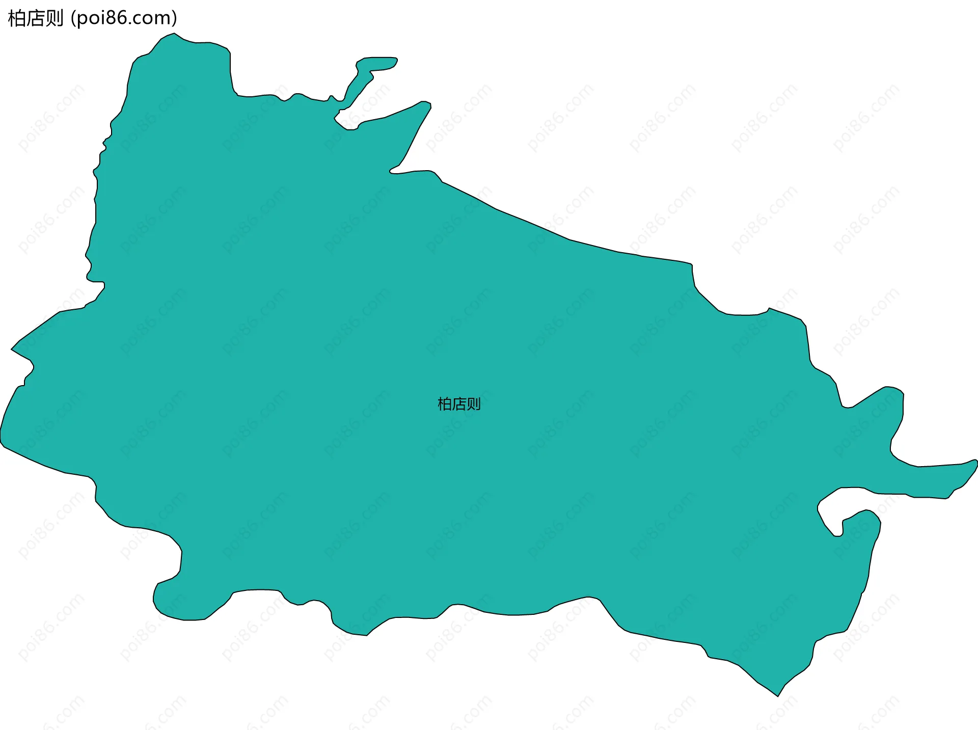 柏店则边界地图