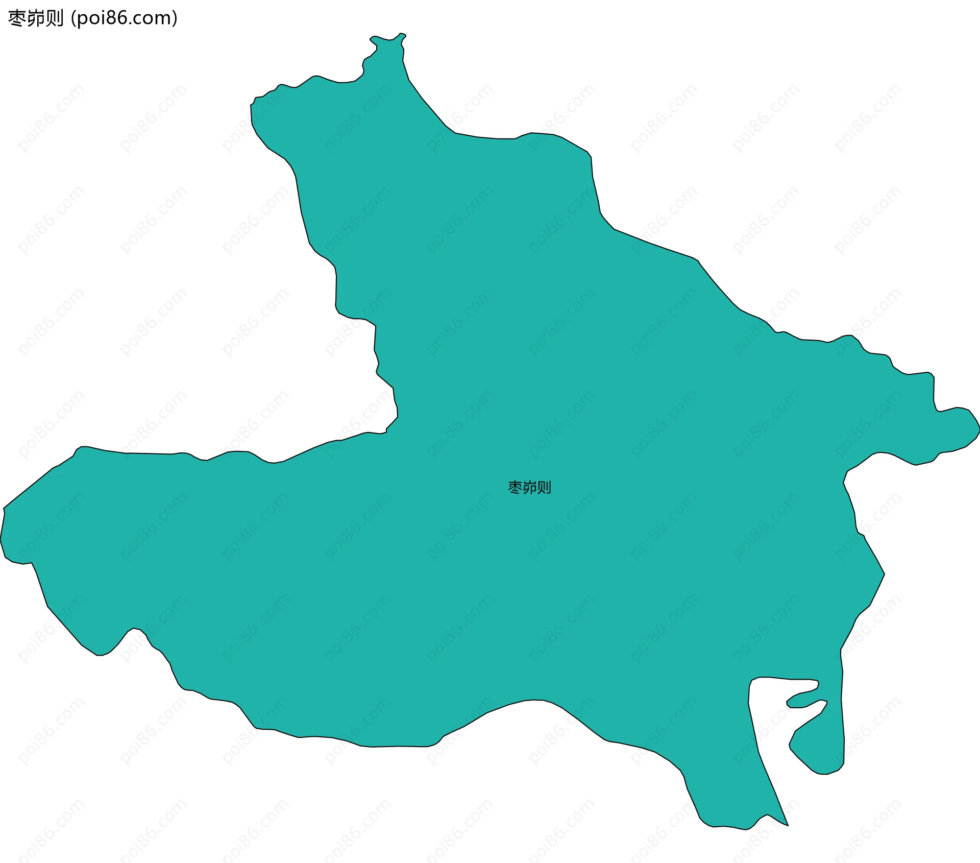 枣峁则边界地图