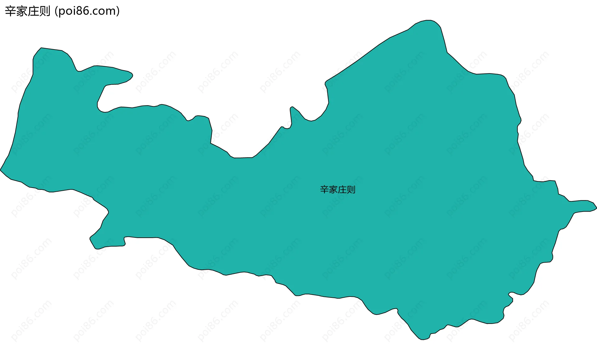 辛家庄则边界地图