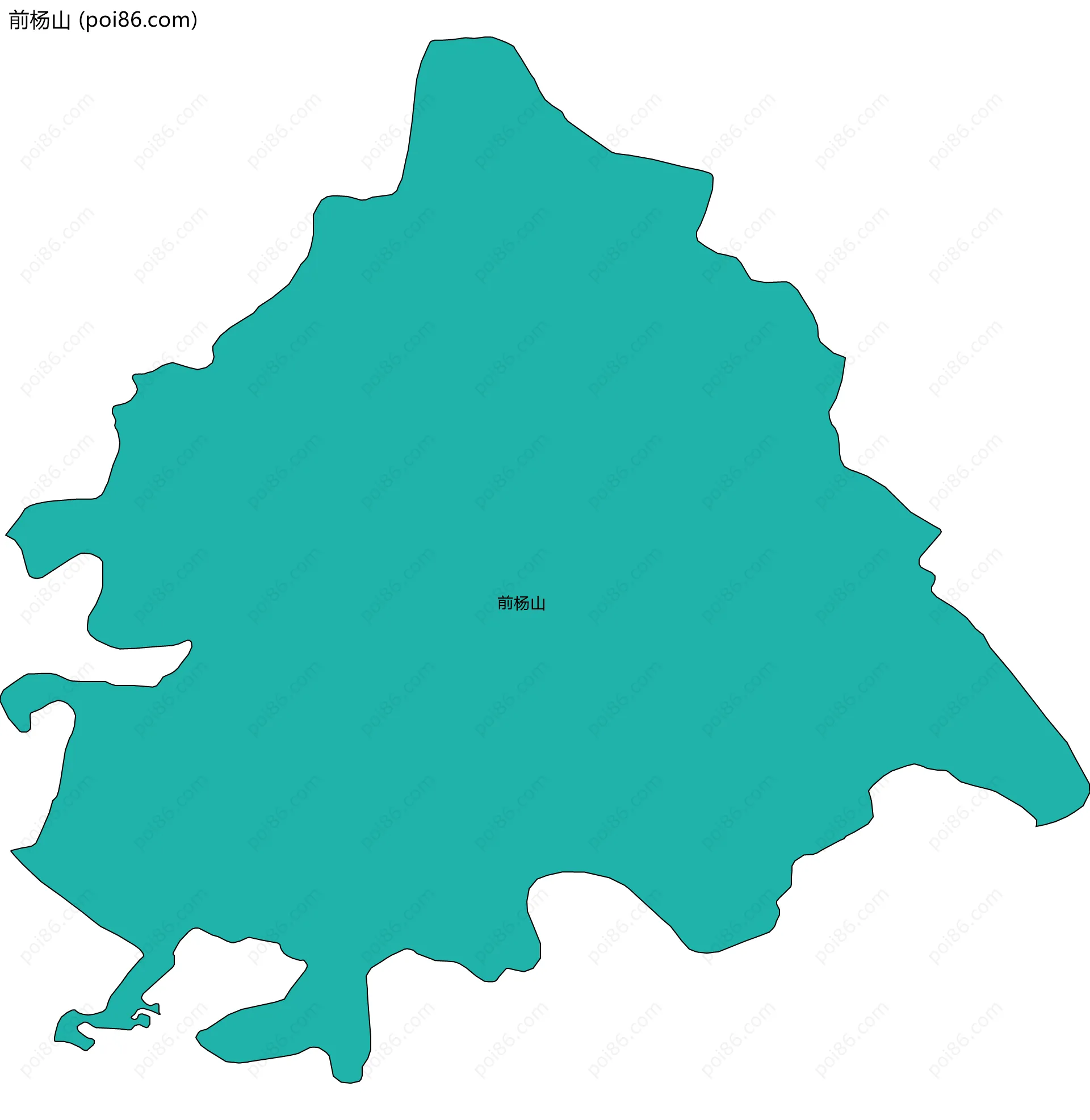 前杨山边界地图