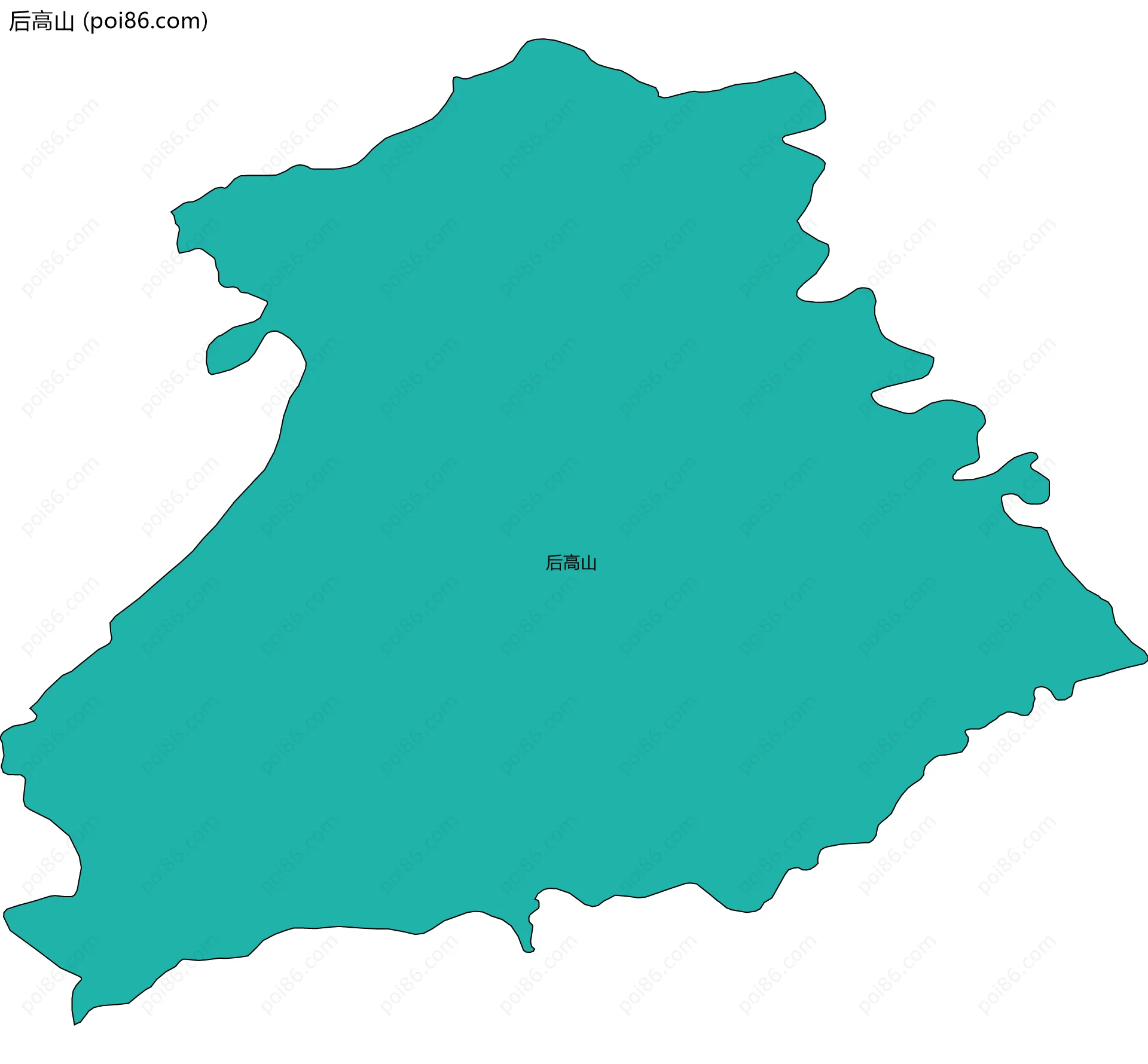 后高山边界地图