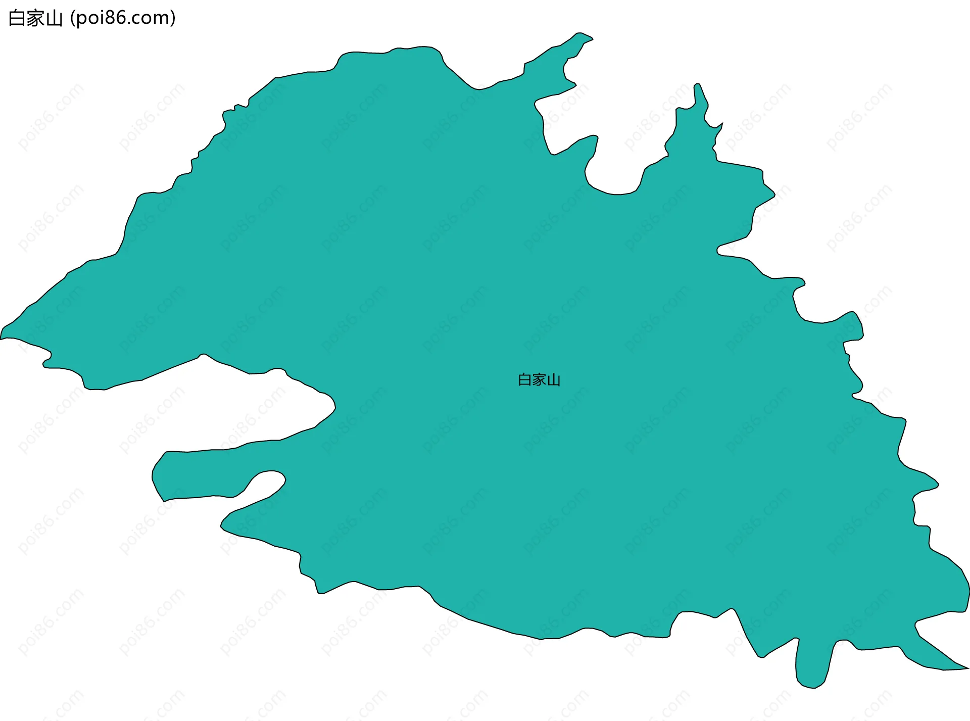 白家山边界地图