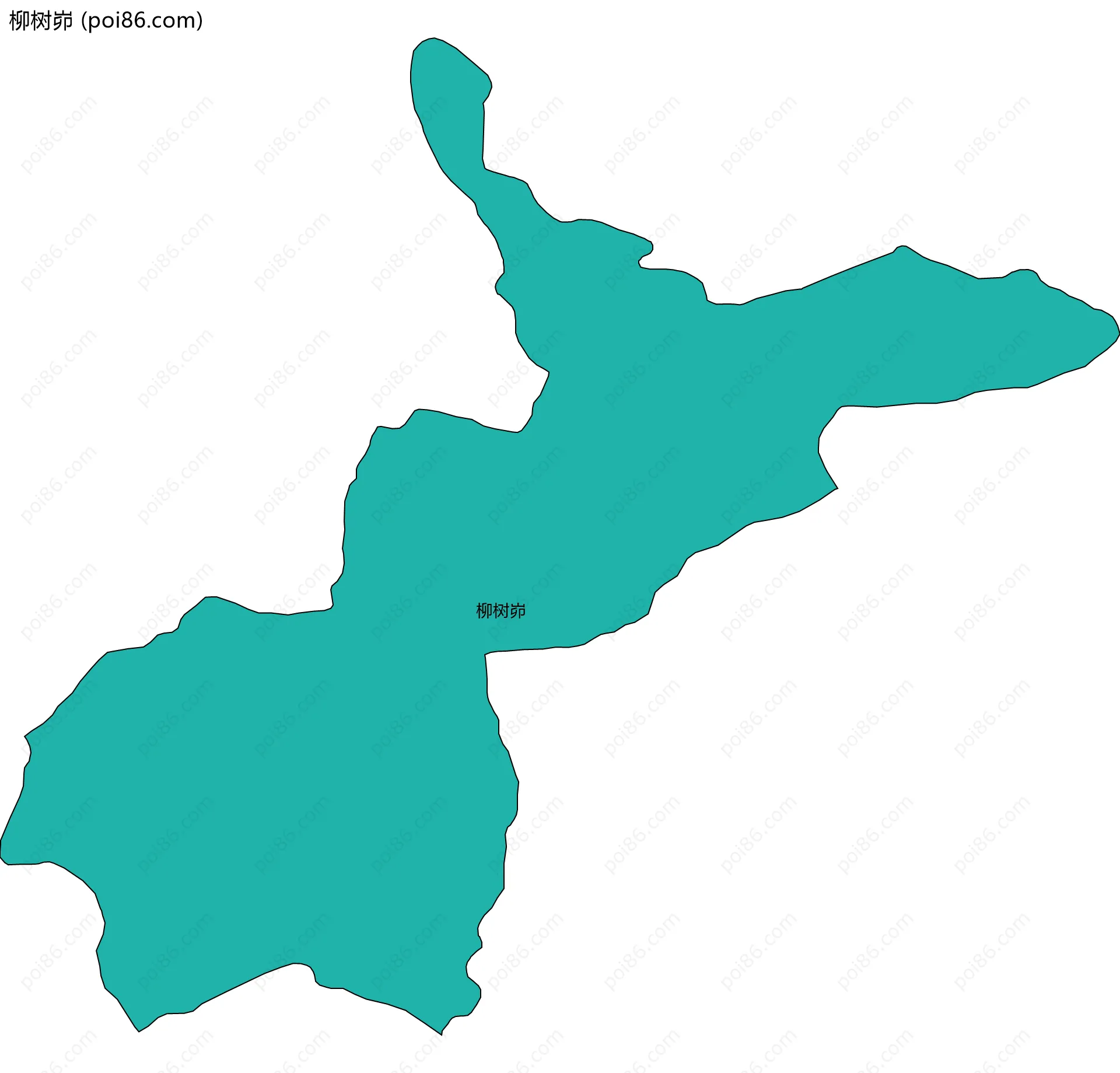 柳树峁边界地图