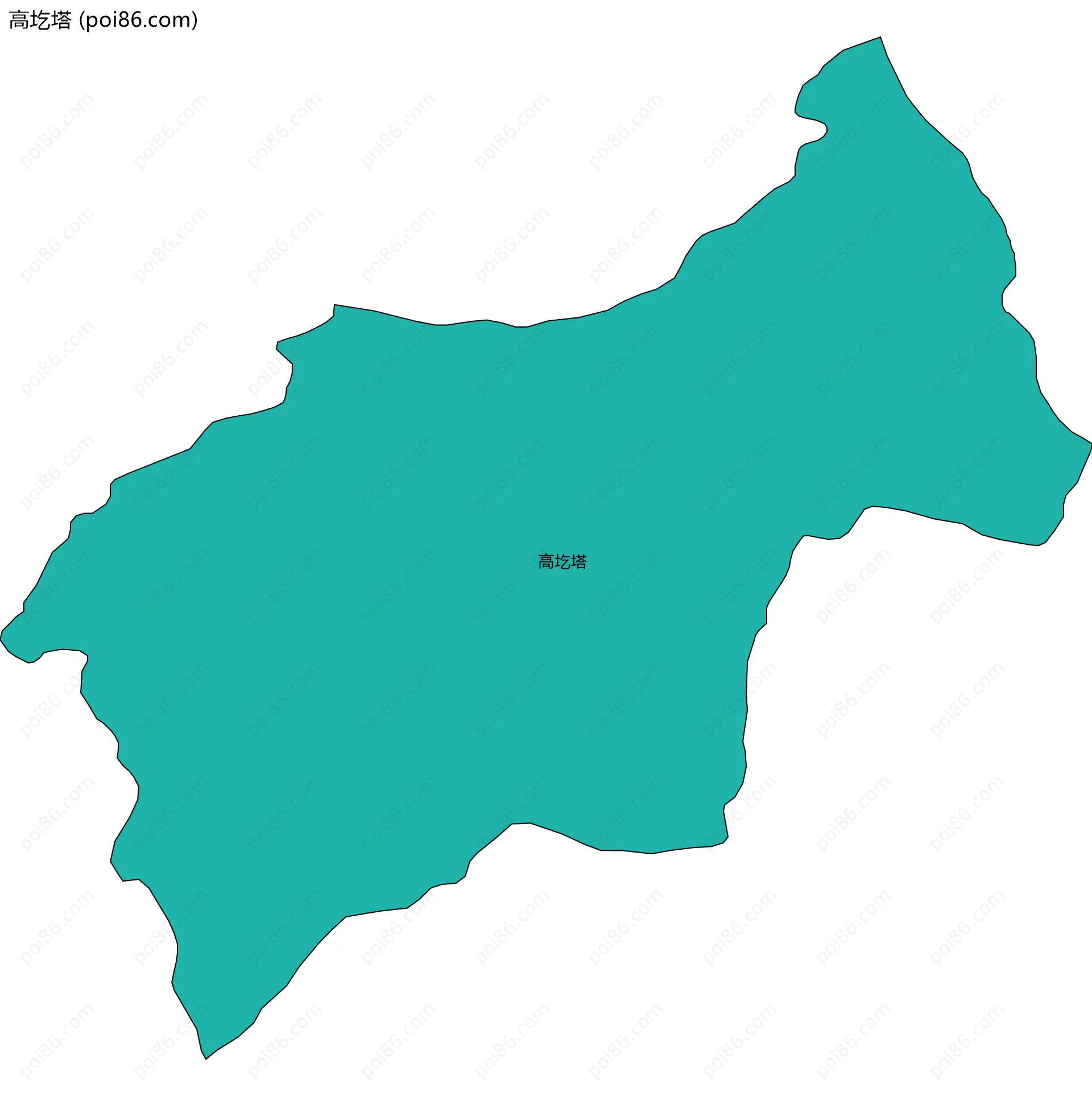 高圪塔边界地图