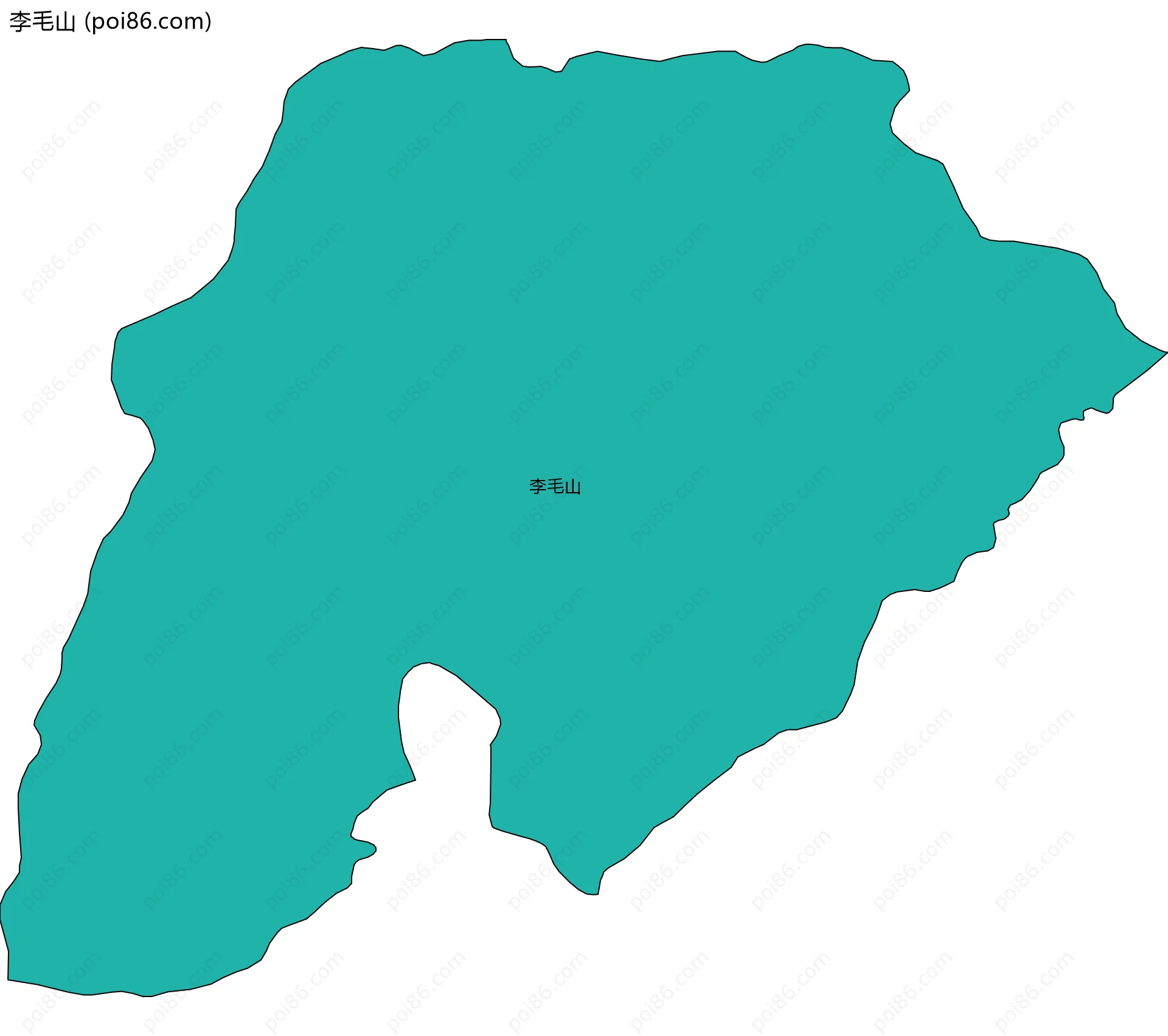 李毛山边界地图