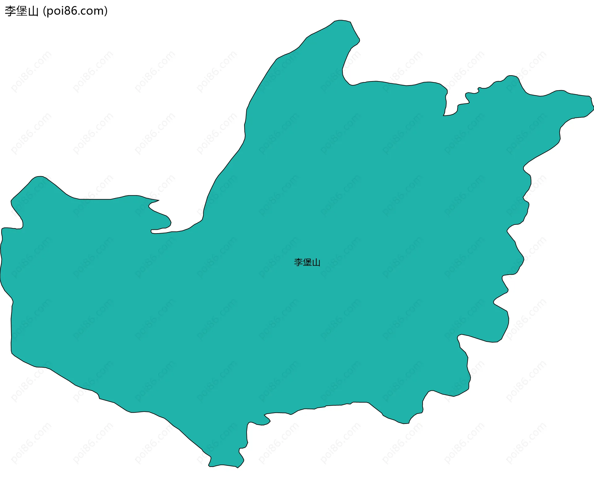 李堡山边界地图