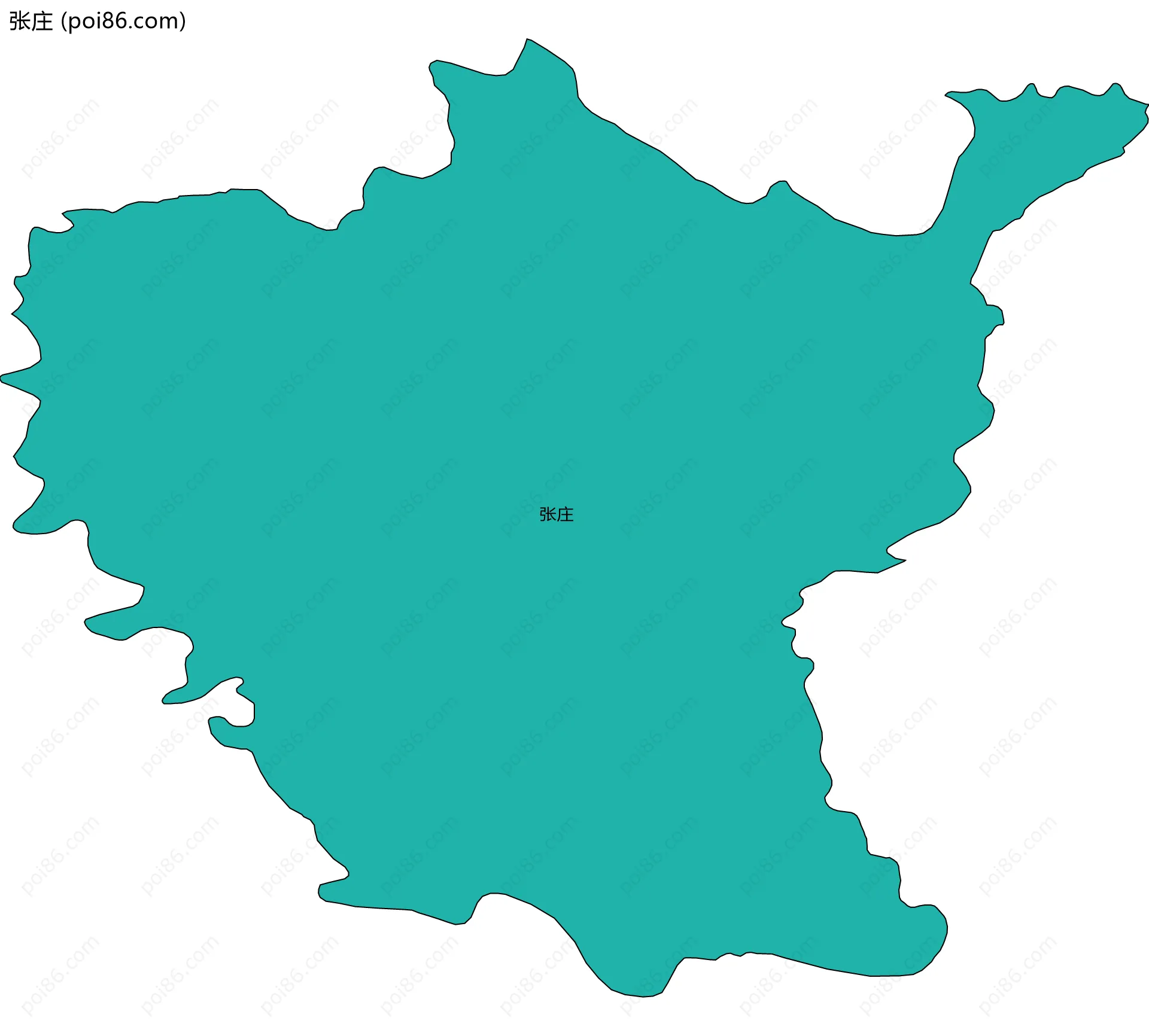 张庄边界地图