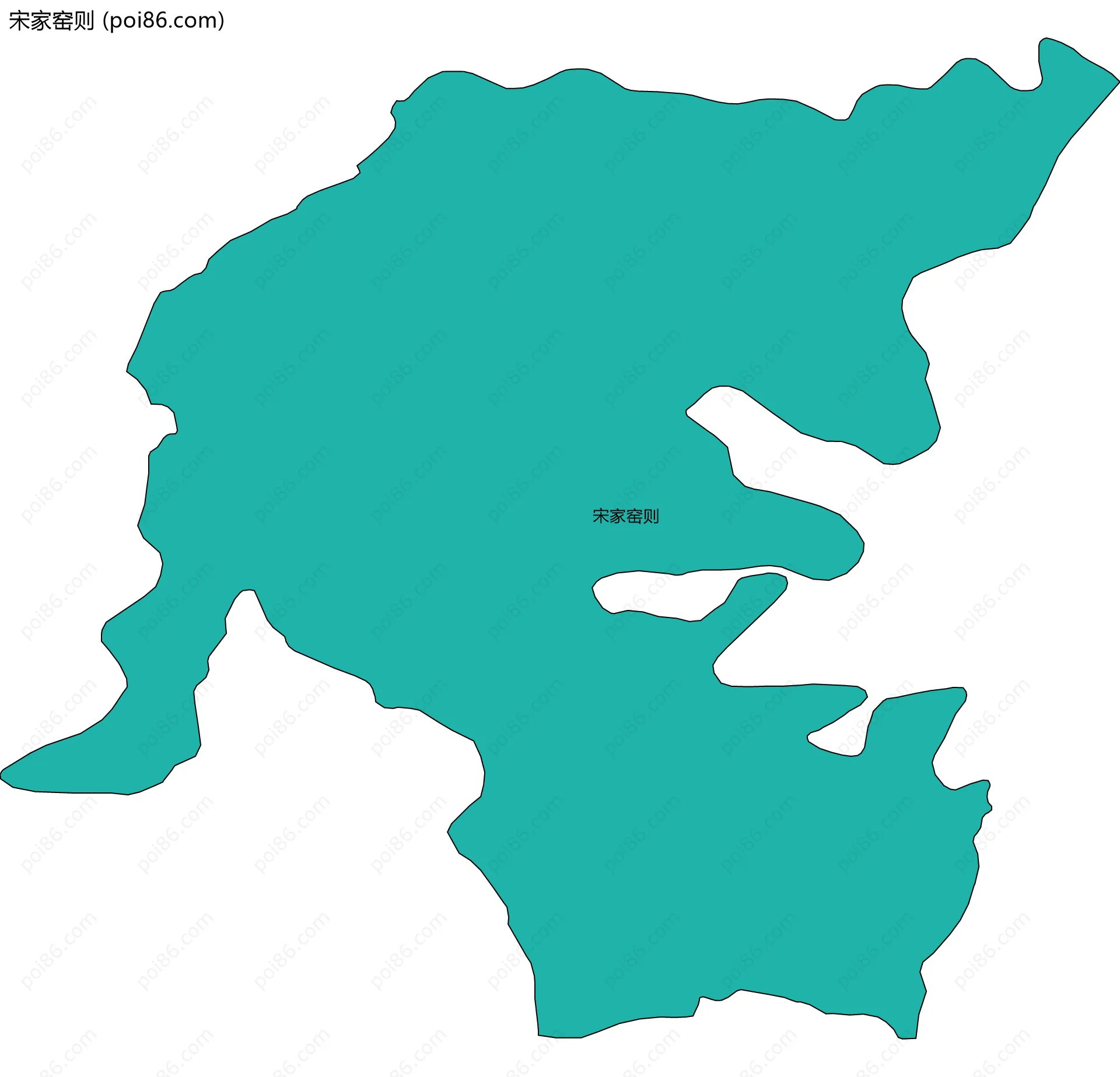 宋家窑则边界地图