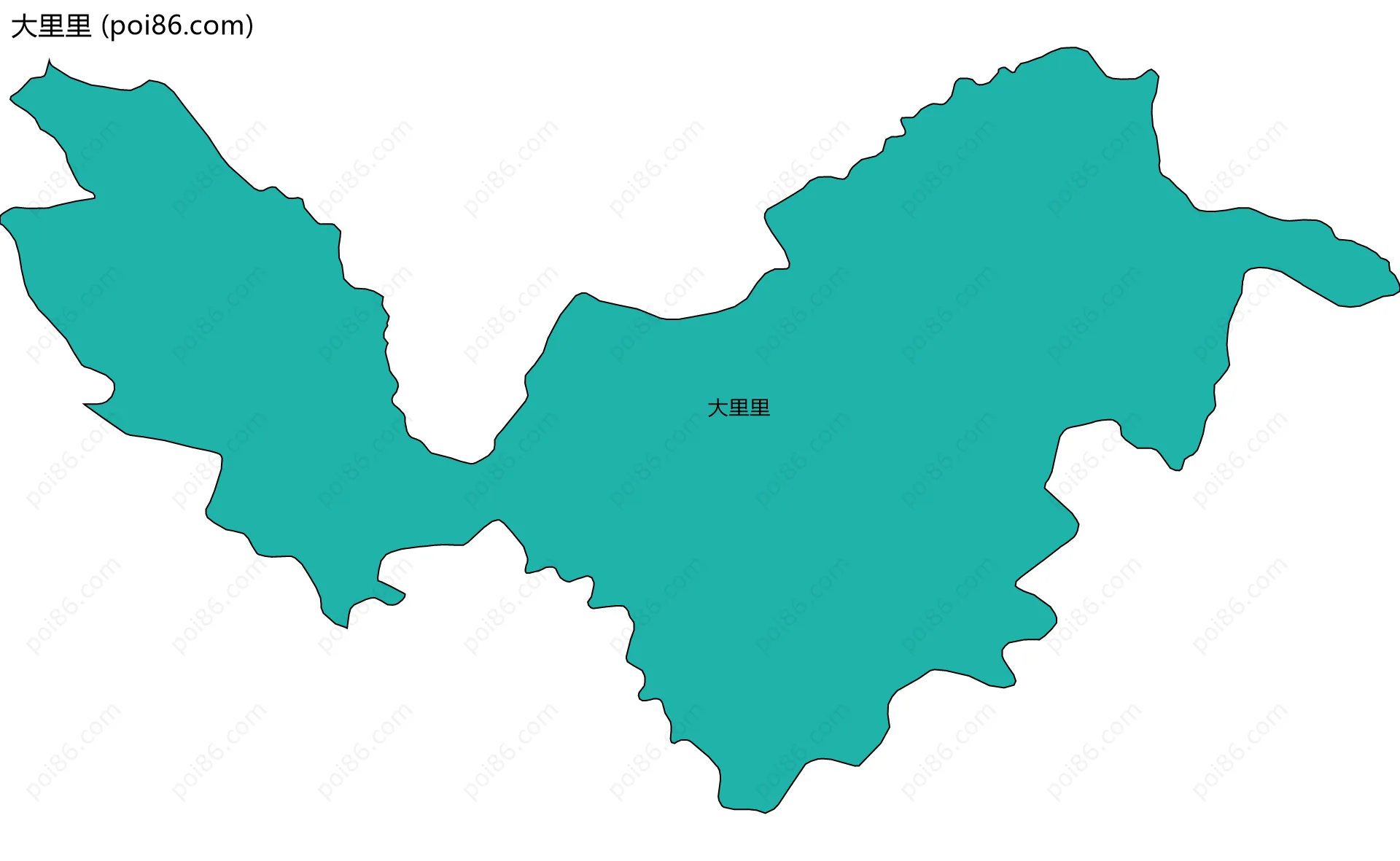 大里里边界地图