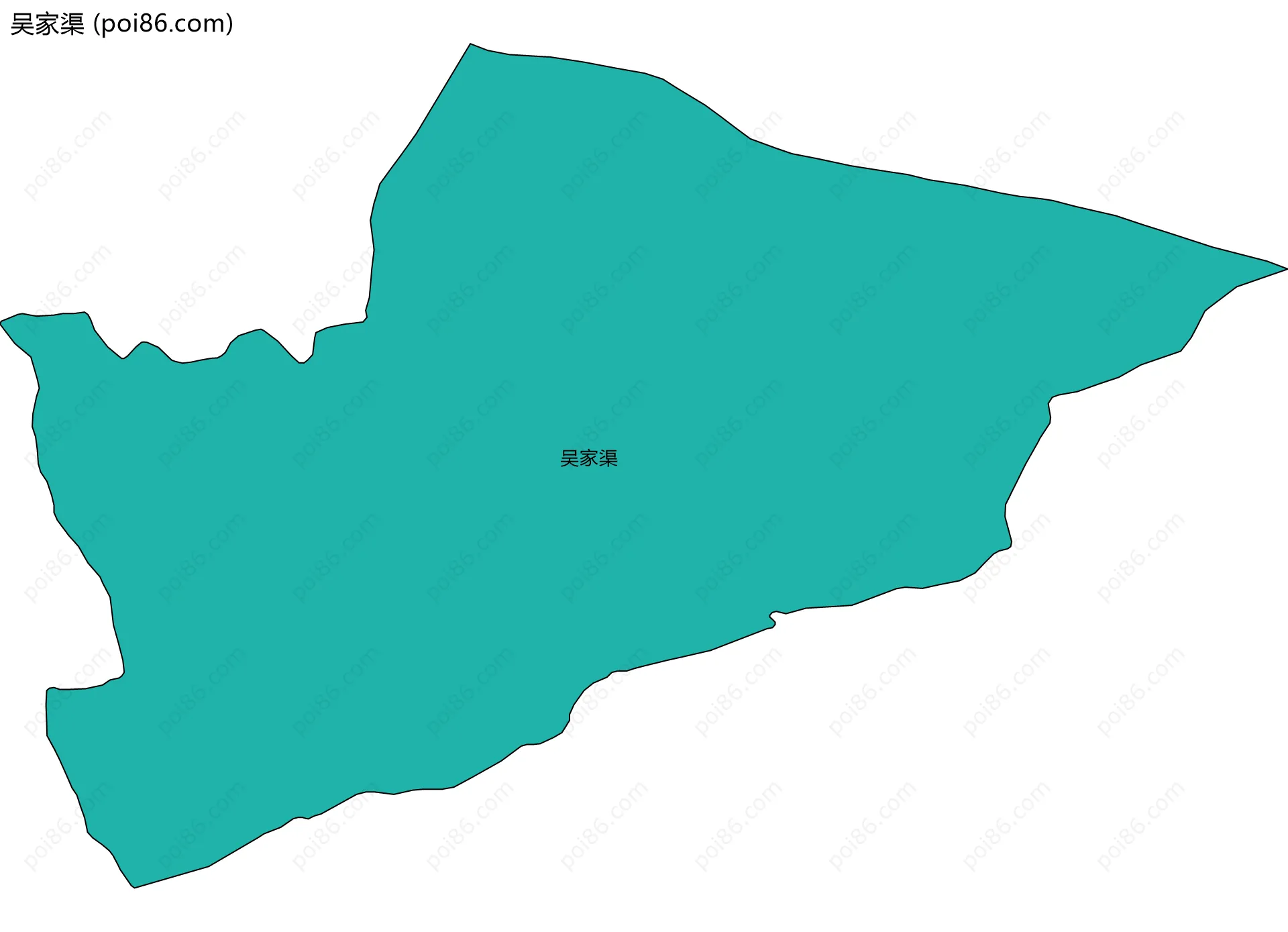 吴家渠边界地图