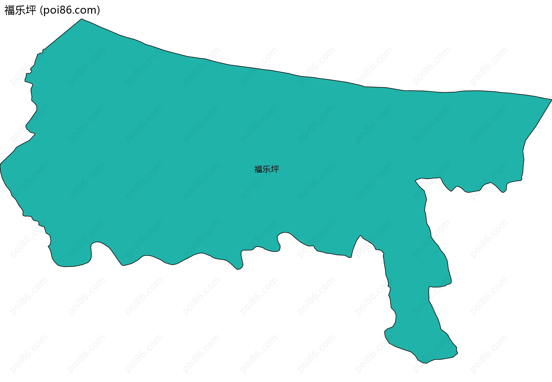 福乐坪边界地图