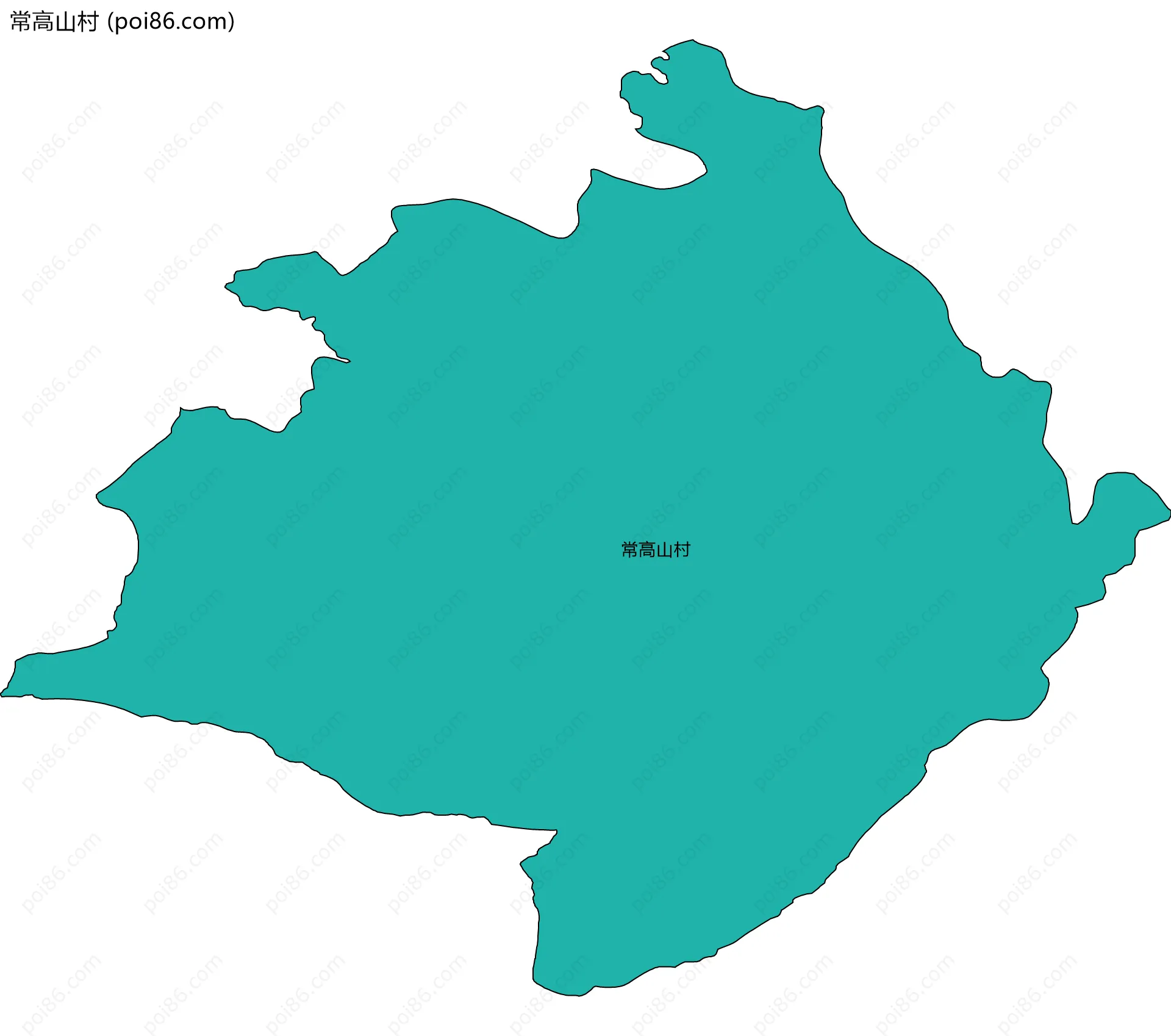 常高山村边界地图