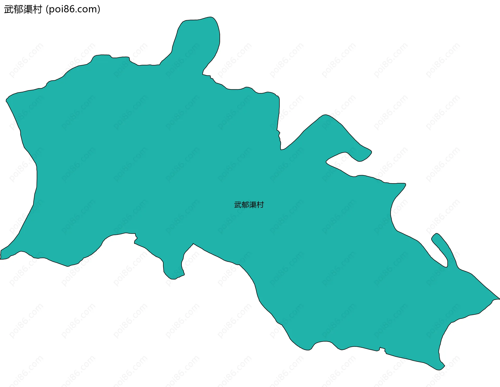 武郁渠村边界地图