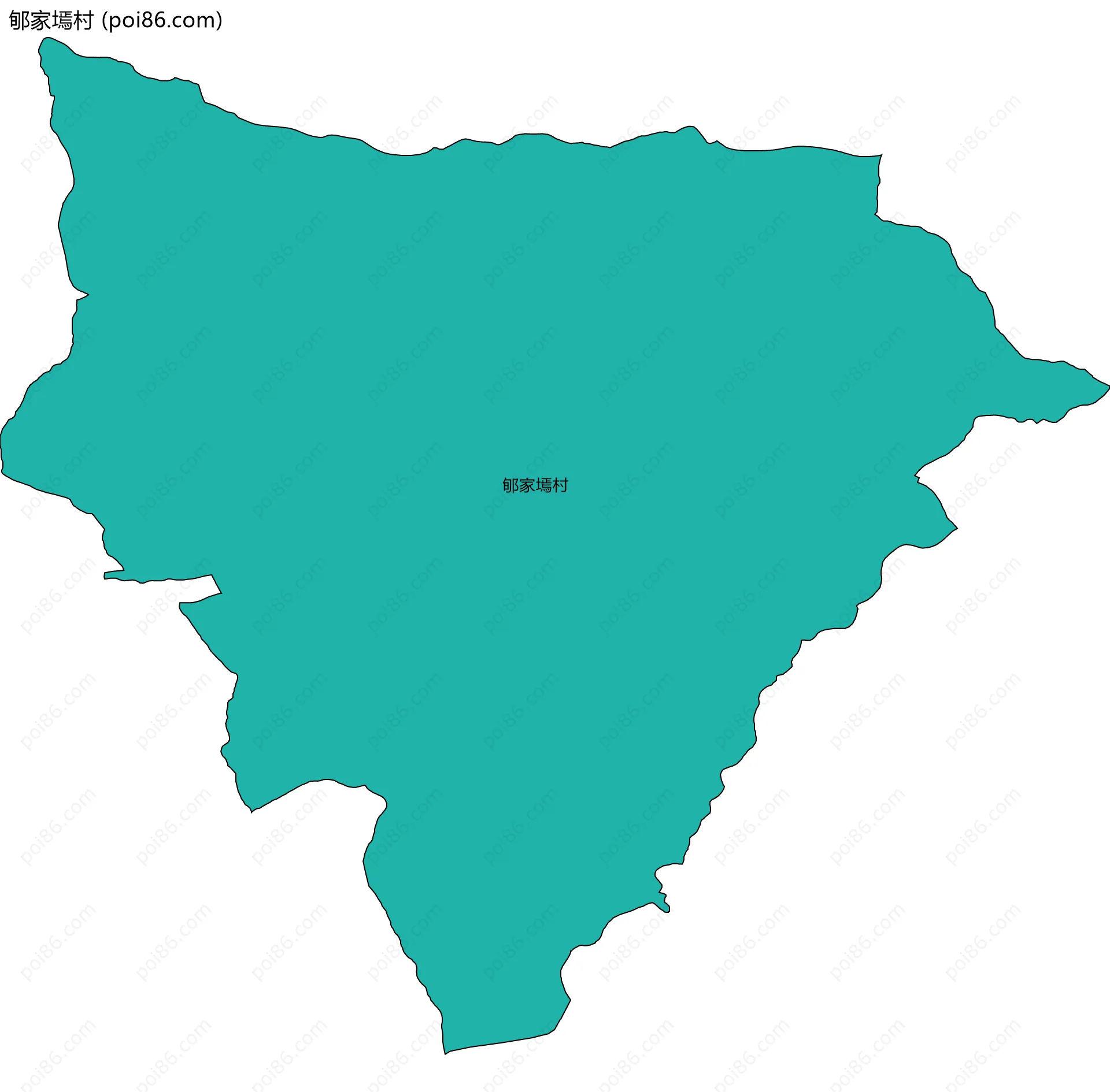 郇家墕村边界地图