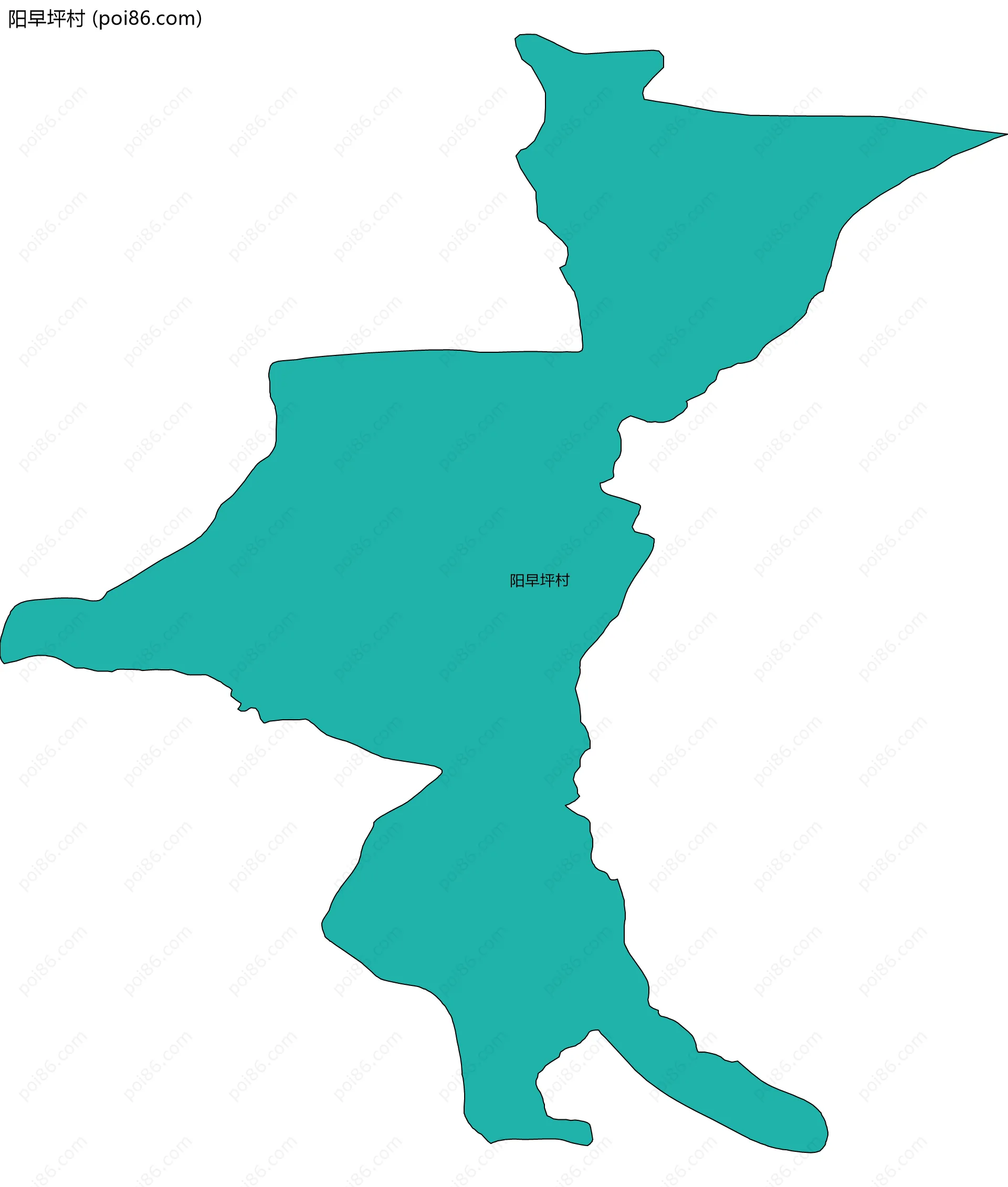 阳早坪村边界地图