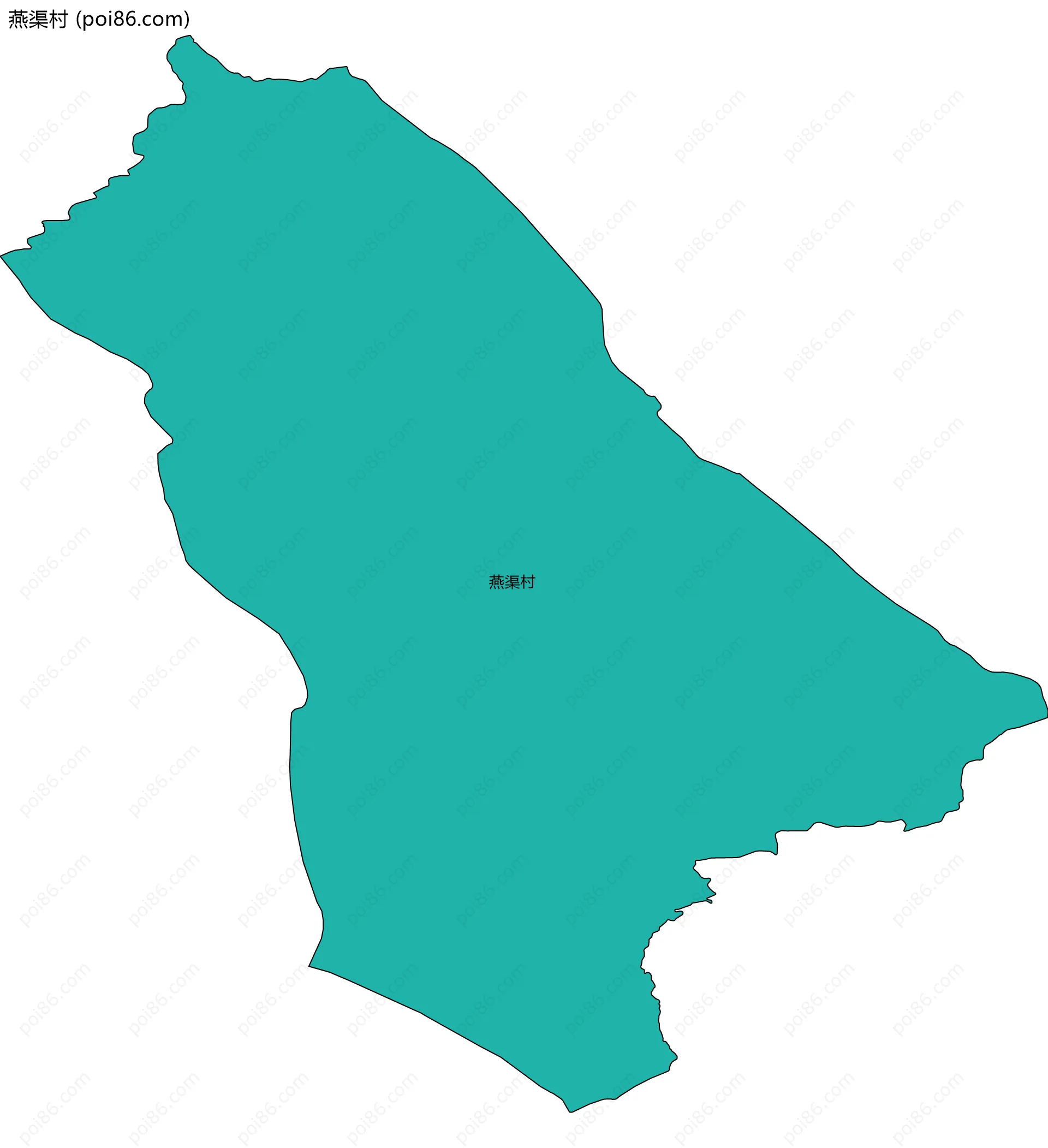 燕渠村边界地图