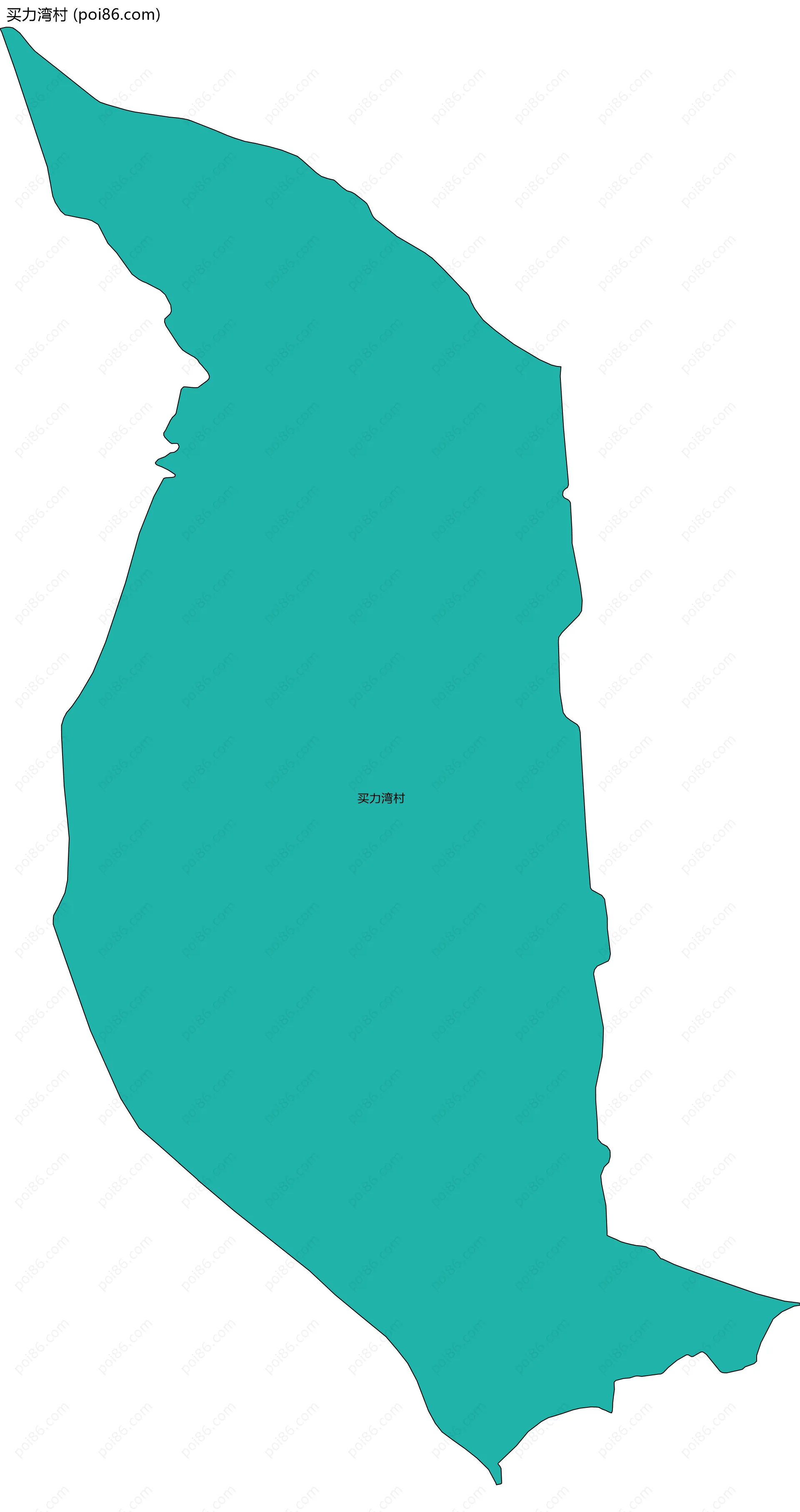 买力湾村边界地图